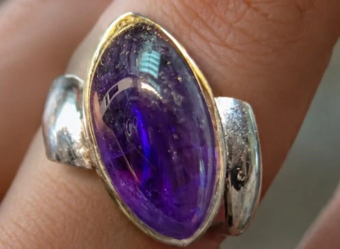 $120, SILVER(2g), ONYX (0.7ct)RING, size , retail