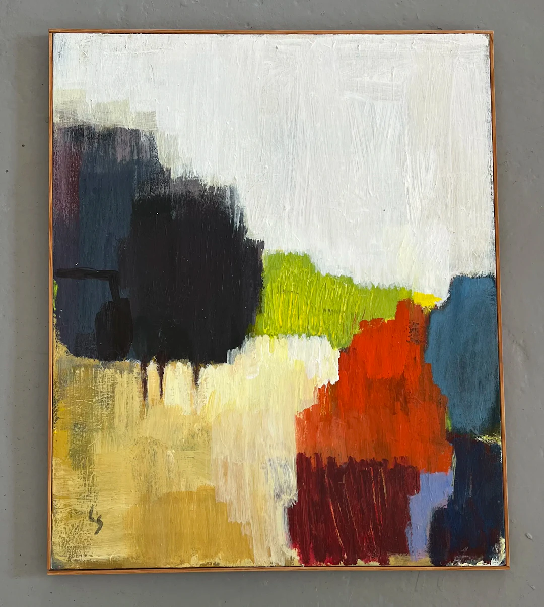 Abstrakt målning på duk – Lisa Stenqvist, 2006