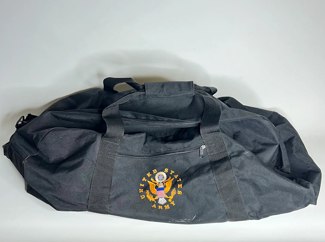 United States Army (Militärstil / Svart), Stor Resväska / Duffel Bag
