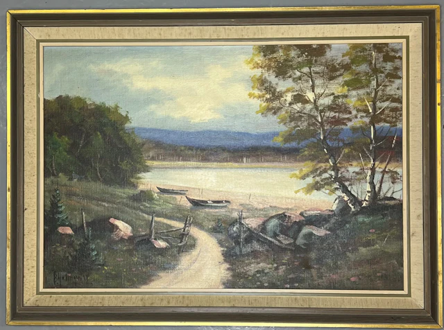 Målning / Olja: Landskap – Birger William Holmqvist