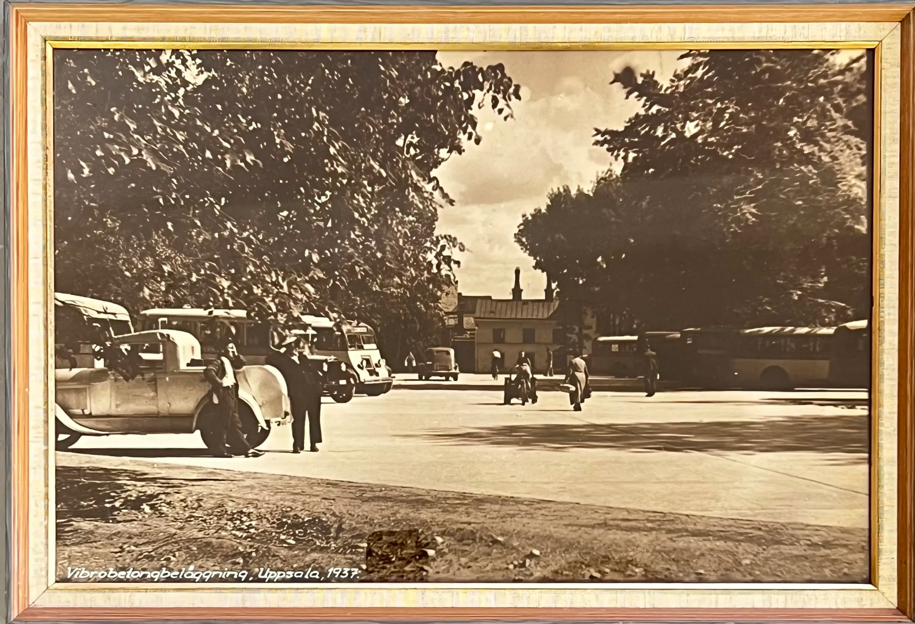 Stort fotografi (Vibrobetonbeläggning, Uppsala, 1937) – 1937