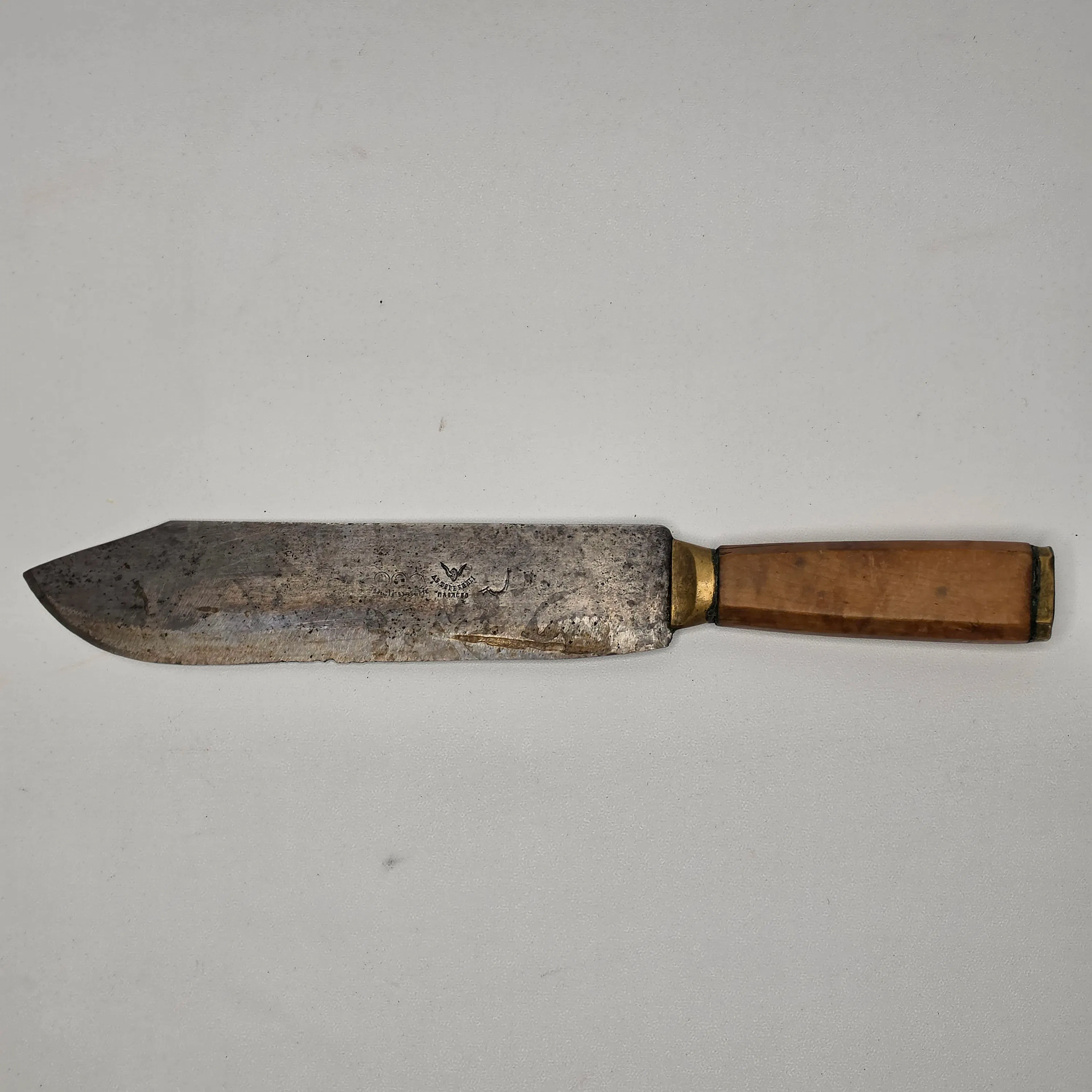 Rysk antik huggkniv / slaktkniv (ca 1890-tal) – Bröderna Terebin