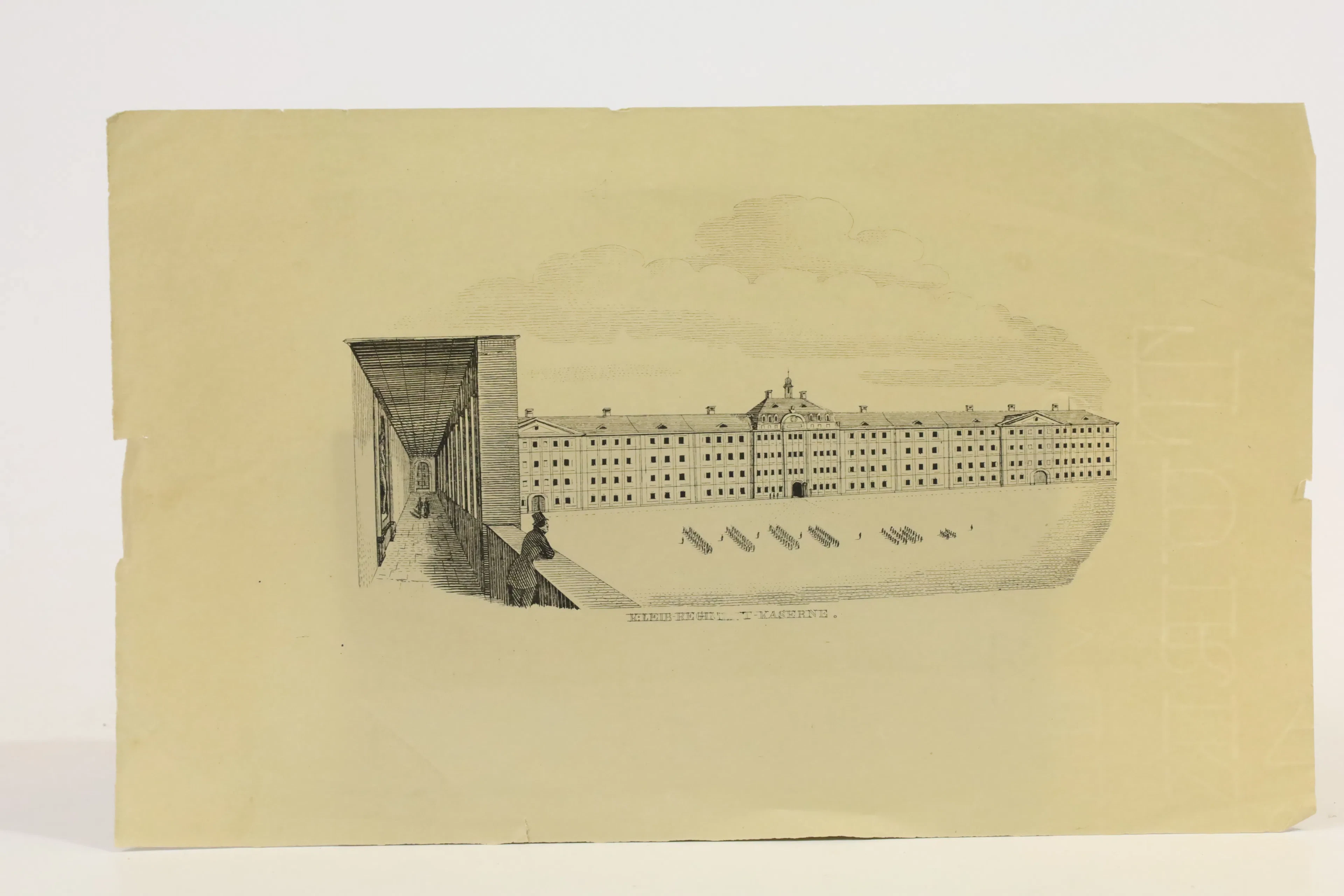 TYSKLAND, MÜNCHEN. JOSEPH PÖTZENHAMMER (1789–1852). ”K. LEIB-REGIMENT-KASERNE”