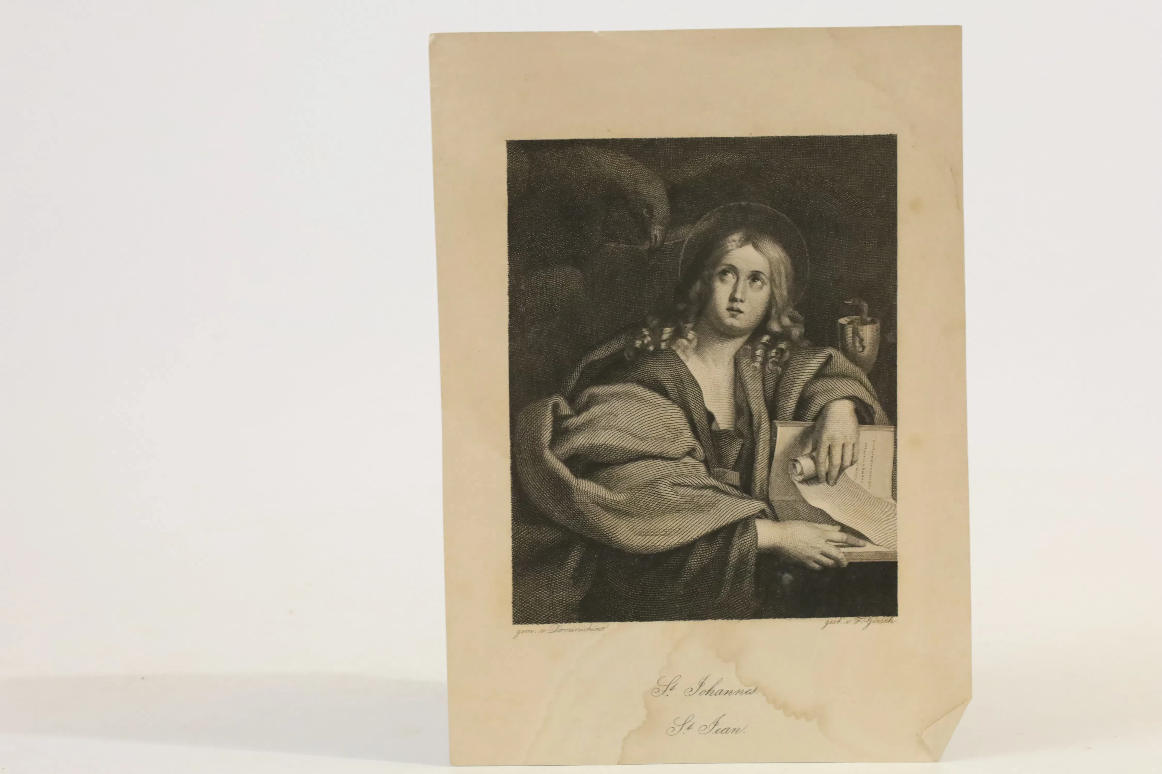 TYSKLAND. FRIEDRICH GEISSLER EFTER DOMENICHINO, ”ST. JOHANNES / ST.