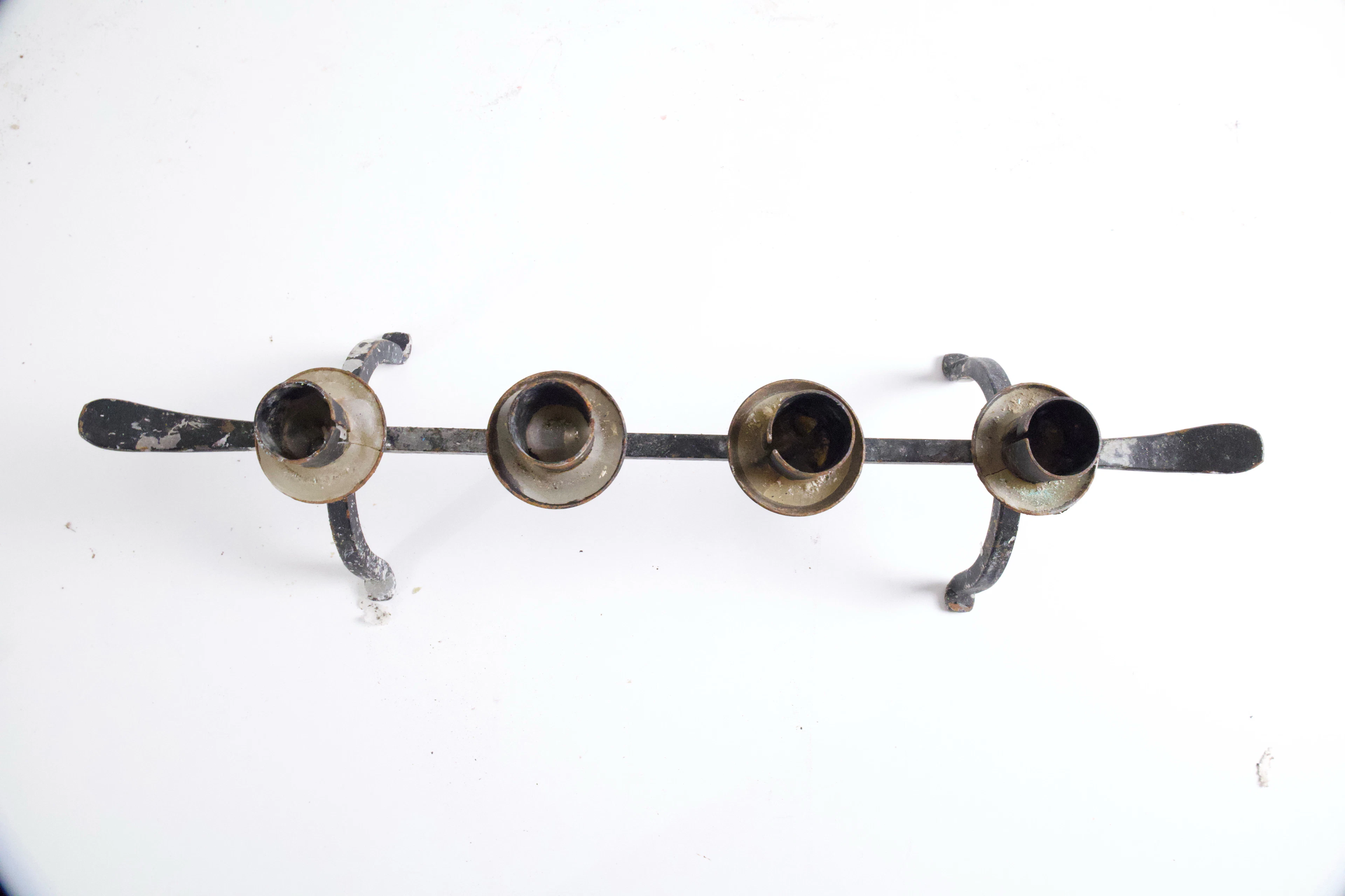 LJUSSTAKE, 4-LJUS, SMIDE – INDUSTRIELL / RUSTIK STIL