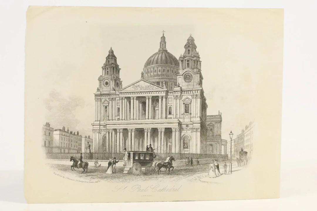 STORBRITANNIEN, LONDON. J. NEWMAN, GRAVÖR OCH UTGIVARE. ”ST. PAUL’S