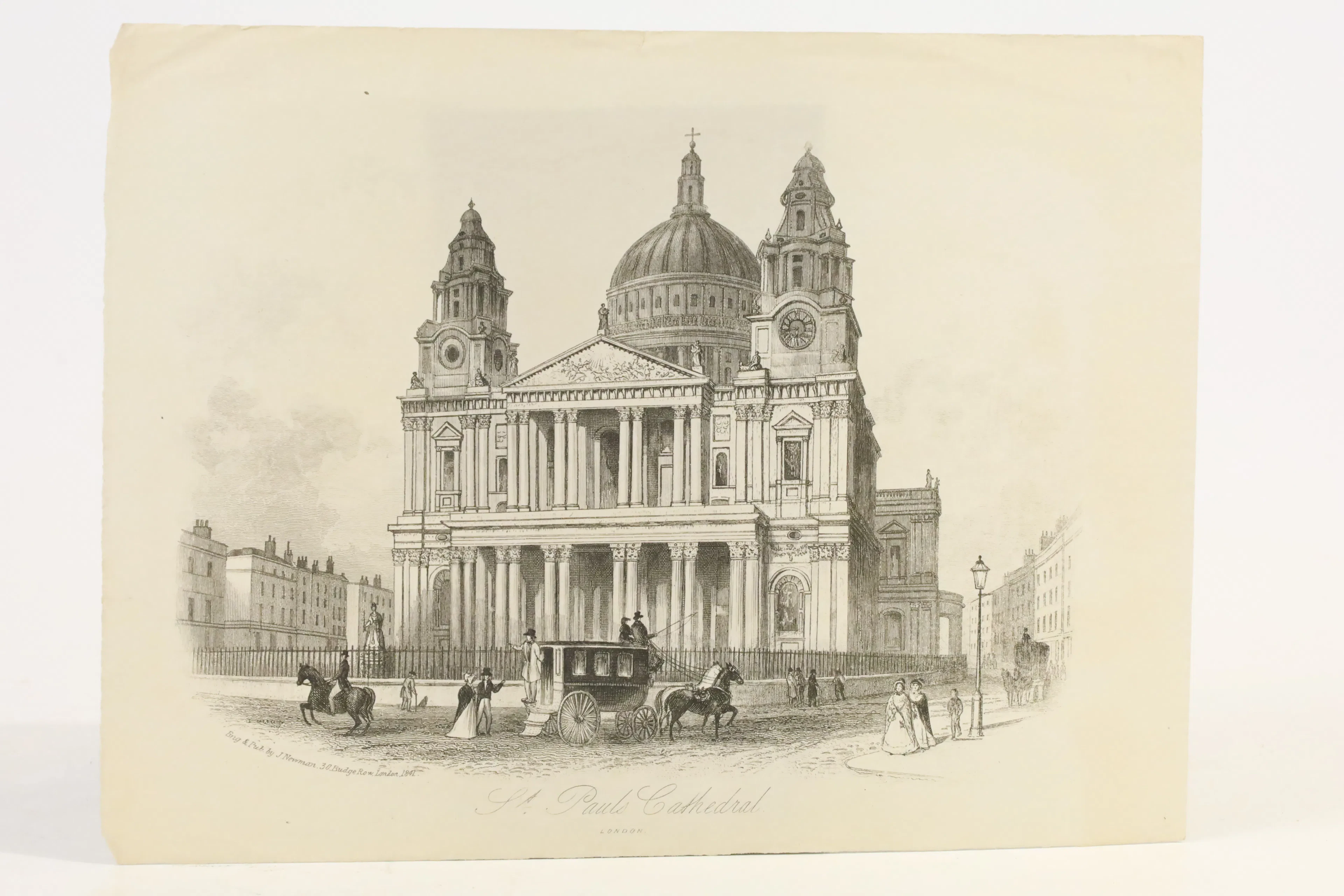 STORBRITANNIEN, LONDON. J. NEWMAN, GRAVÖR OCH UTGIVARE. ”ST. PAUL’S