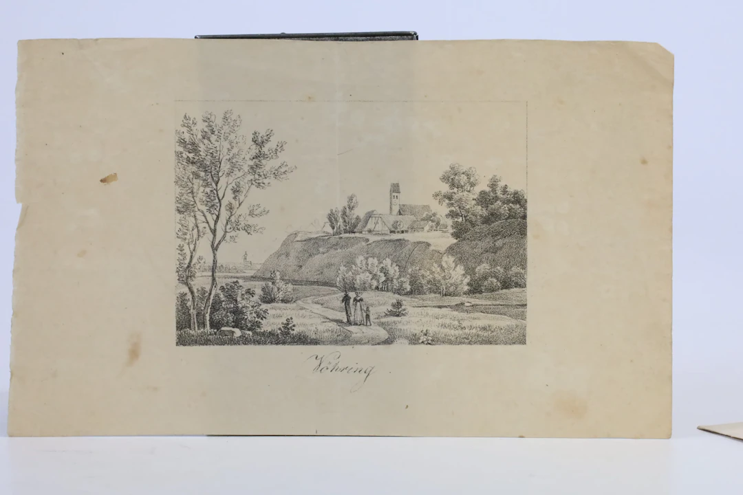 TYSKLAND. "Wöhring". Topografiskt stålstick, 1800-tal.
