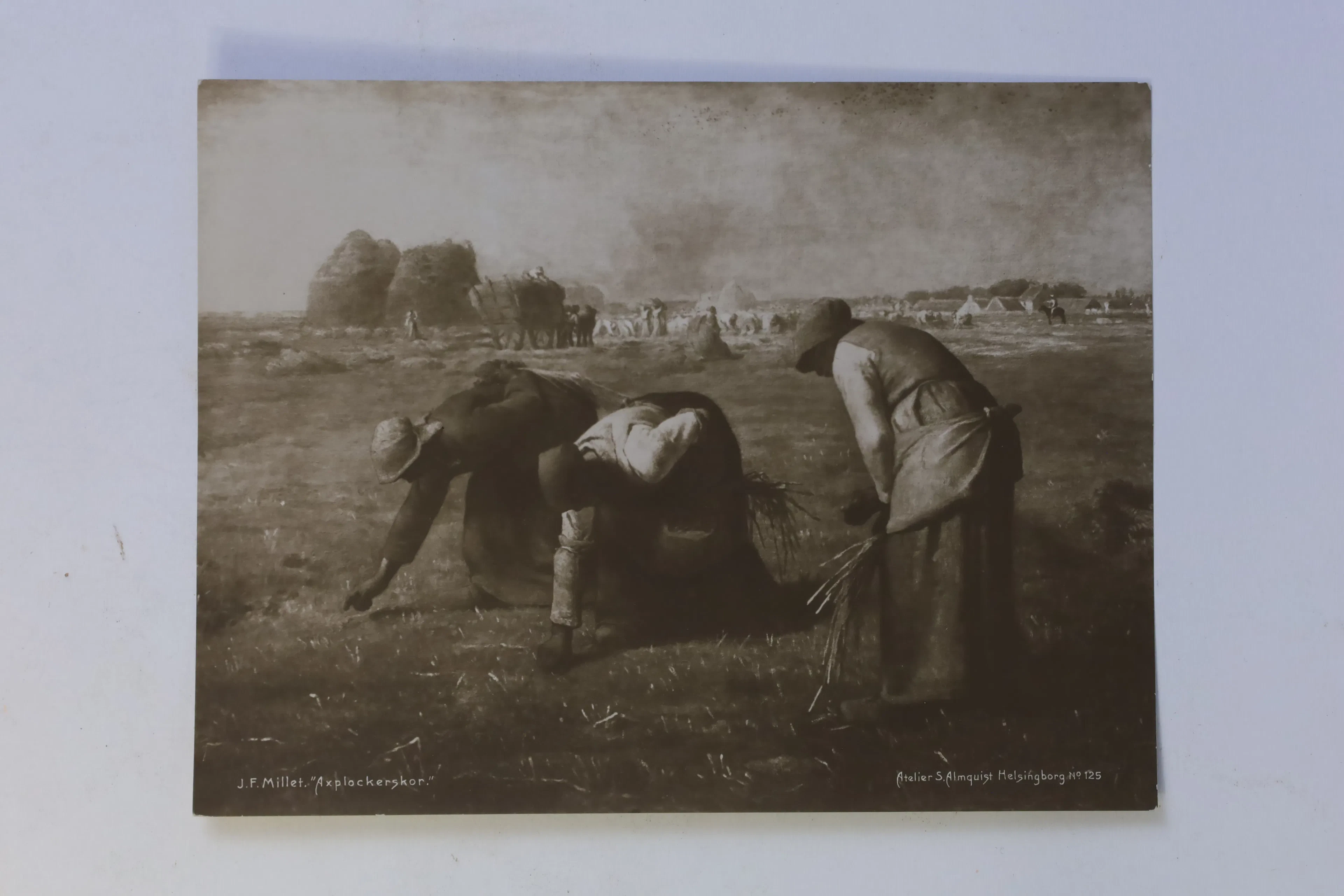 FRANKRIKE/SVERIGE – EFTER JEAN-FRANÇOIS MILLET, ”AXPLOCKERSKOR”, FOTOGRAFISK