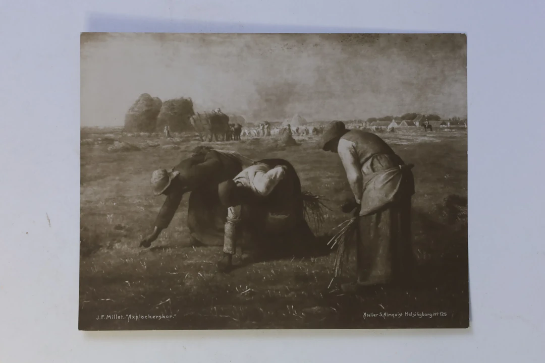 FRANKRIKE/SVERIGE – EFTER JEAN-FRANÇOIS MILLET, ”AXPLOCKERSKOR”, FOTOGRAFISK