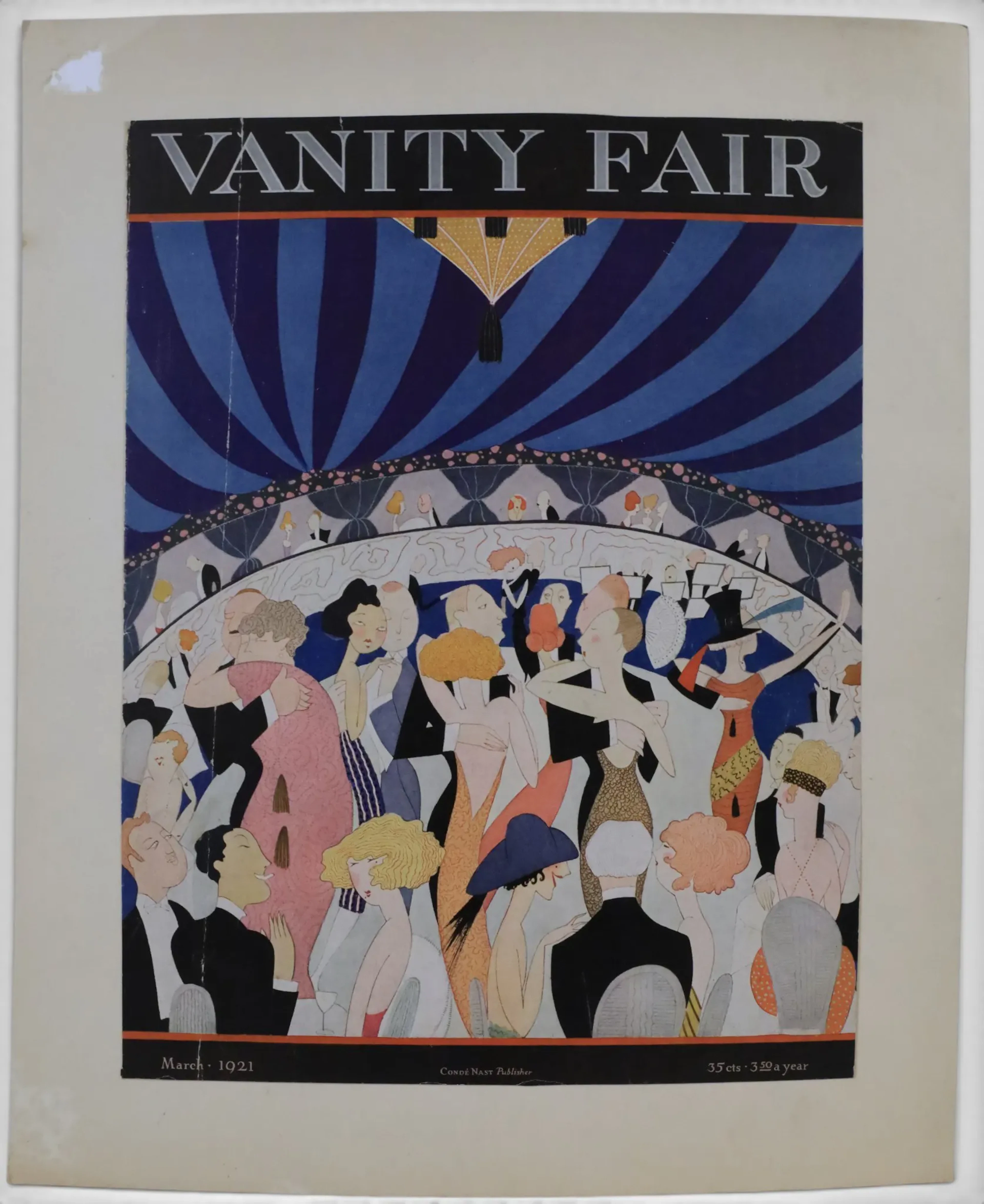 VANITY FAIR, tidskriftsomslag, mars 1921.