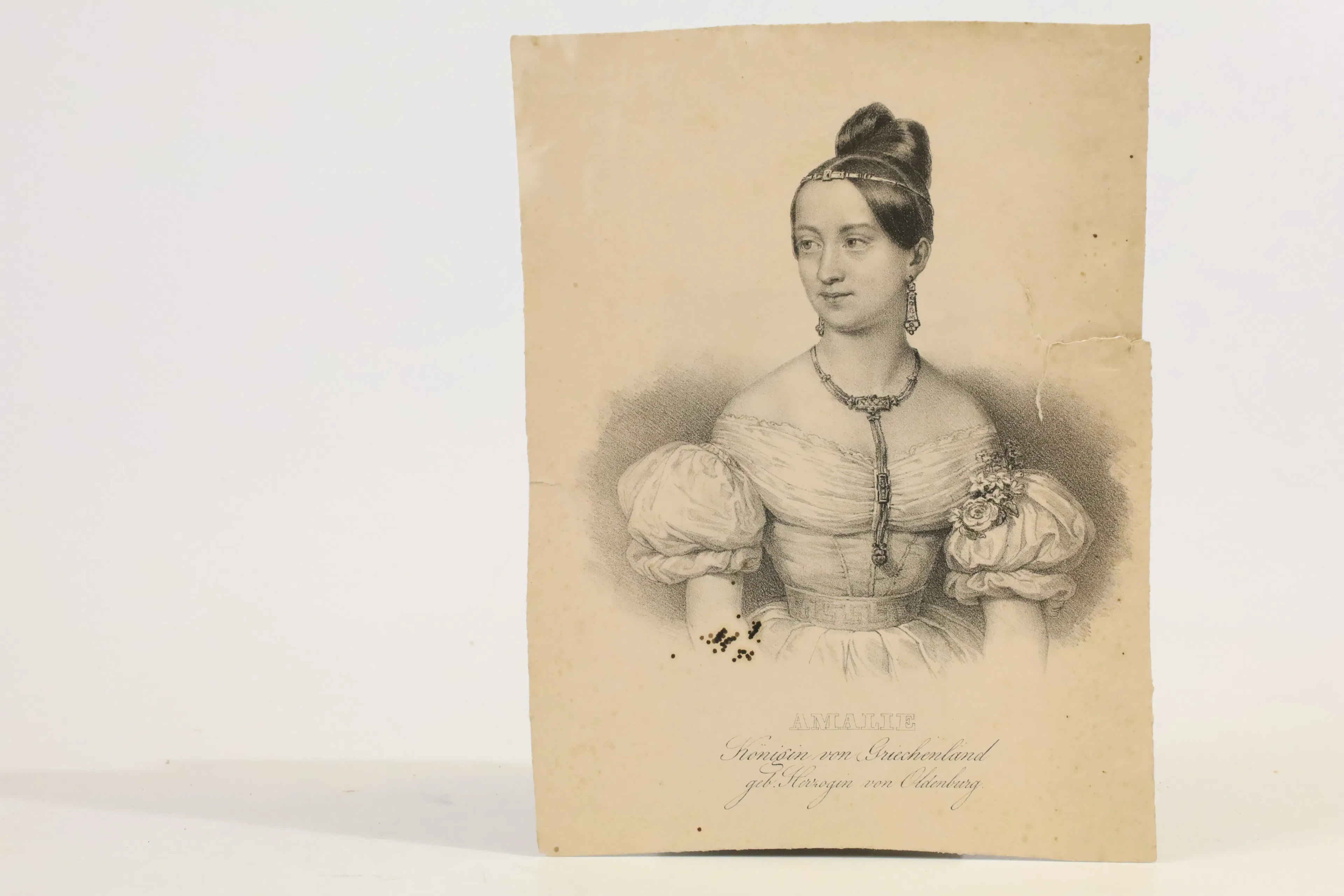 GREKLAND. AMALIA AV OLDENBURG (1818–1875), DROTTNING AV GREKLAND.