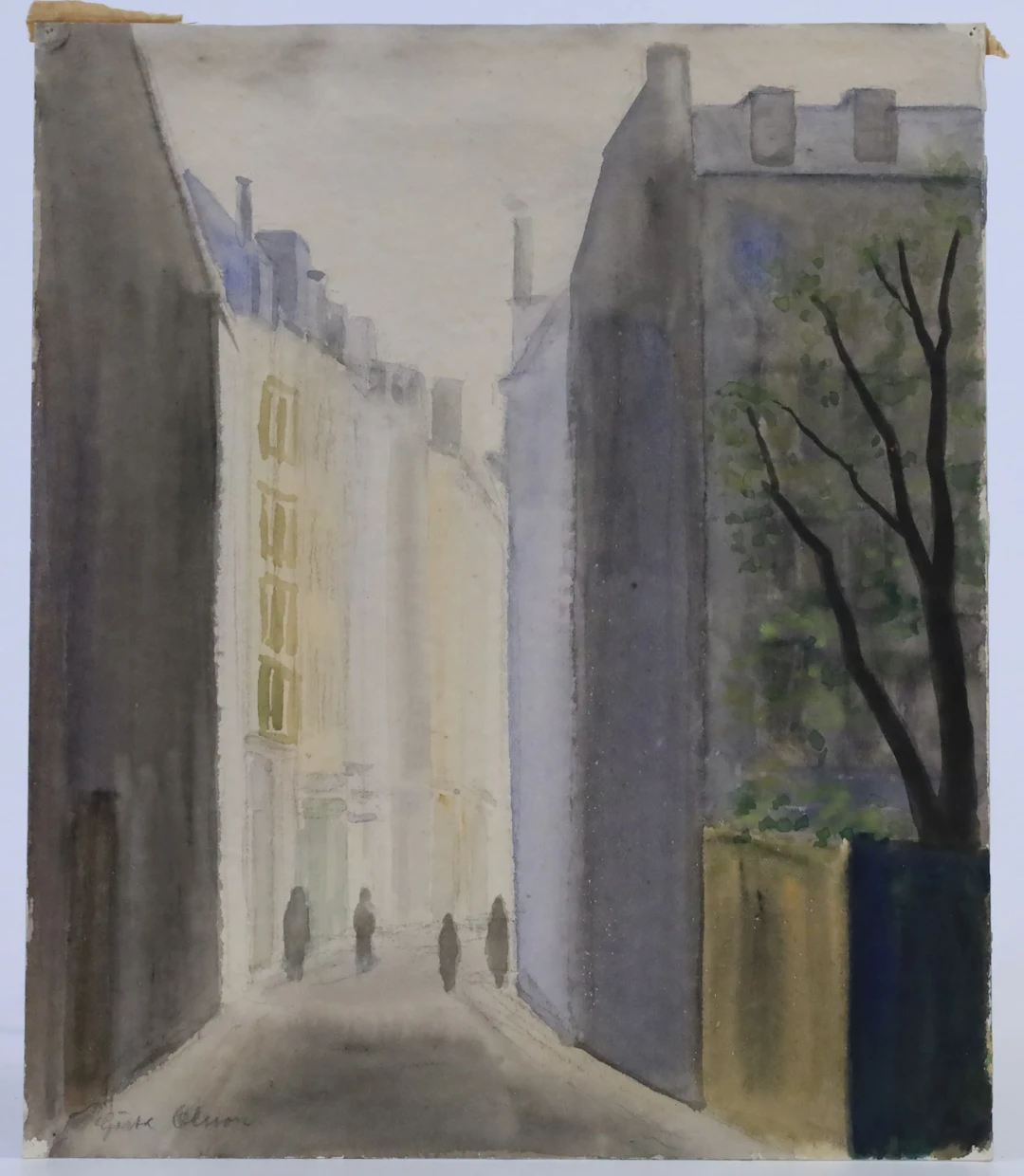 GÖSTA OLSSON, stadsgata, sannolikt Paris.
