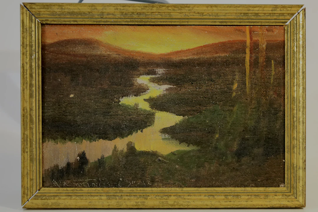 OKÄND KONSTNÄR, olja på pannå, 1800-tal