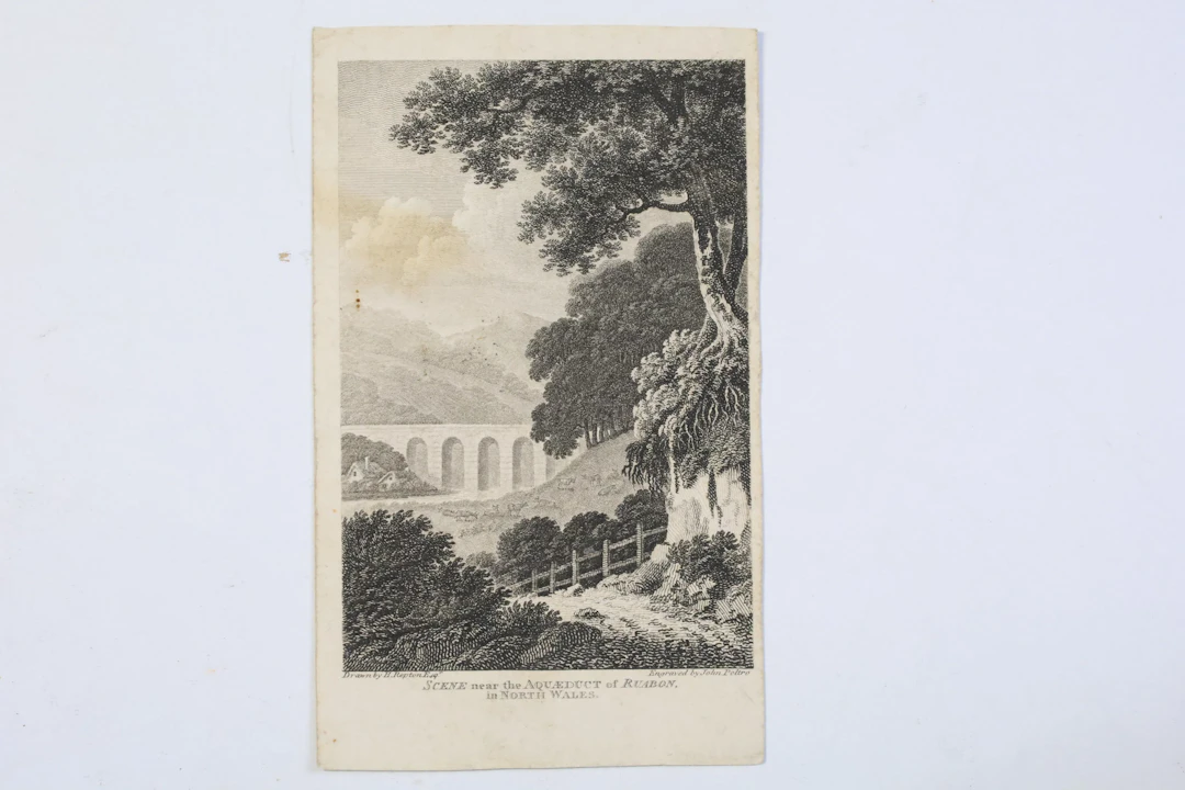STORBRITANNIEN, WALES, RUABONAKVEDUKTEN, HUMPHRY REPTON OCH JOHN PYE