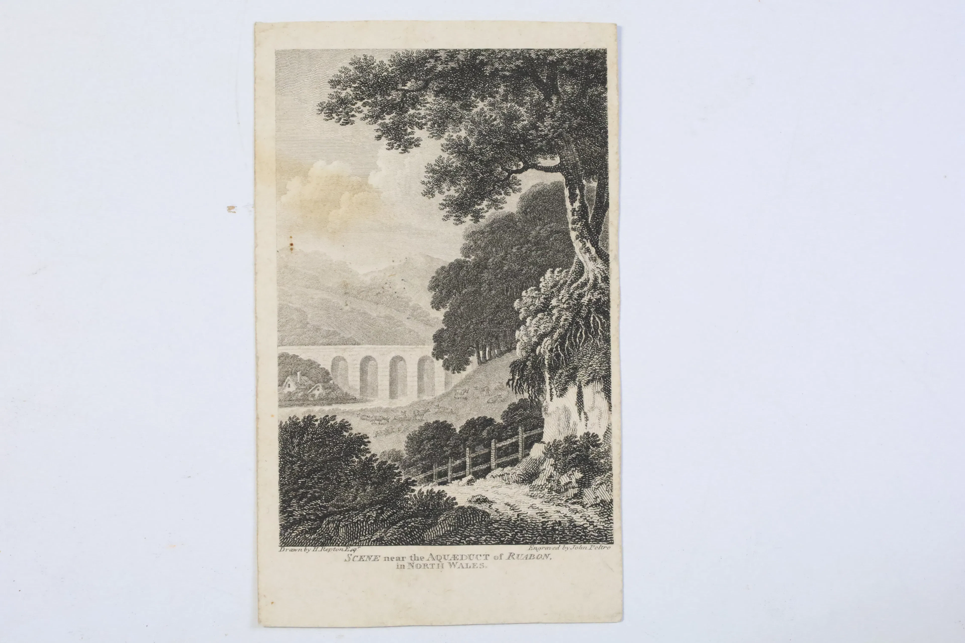 STORBRITANNIEN, WALES, RUABONAKVEDUKTEN, HUMPHRY REPTON OCH JOHN PYE