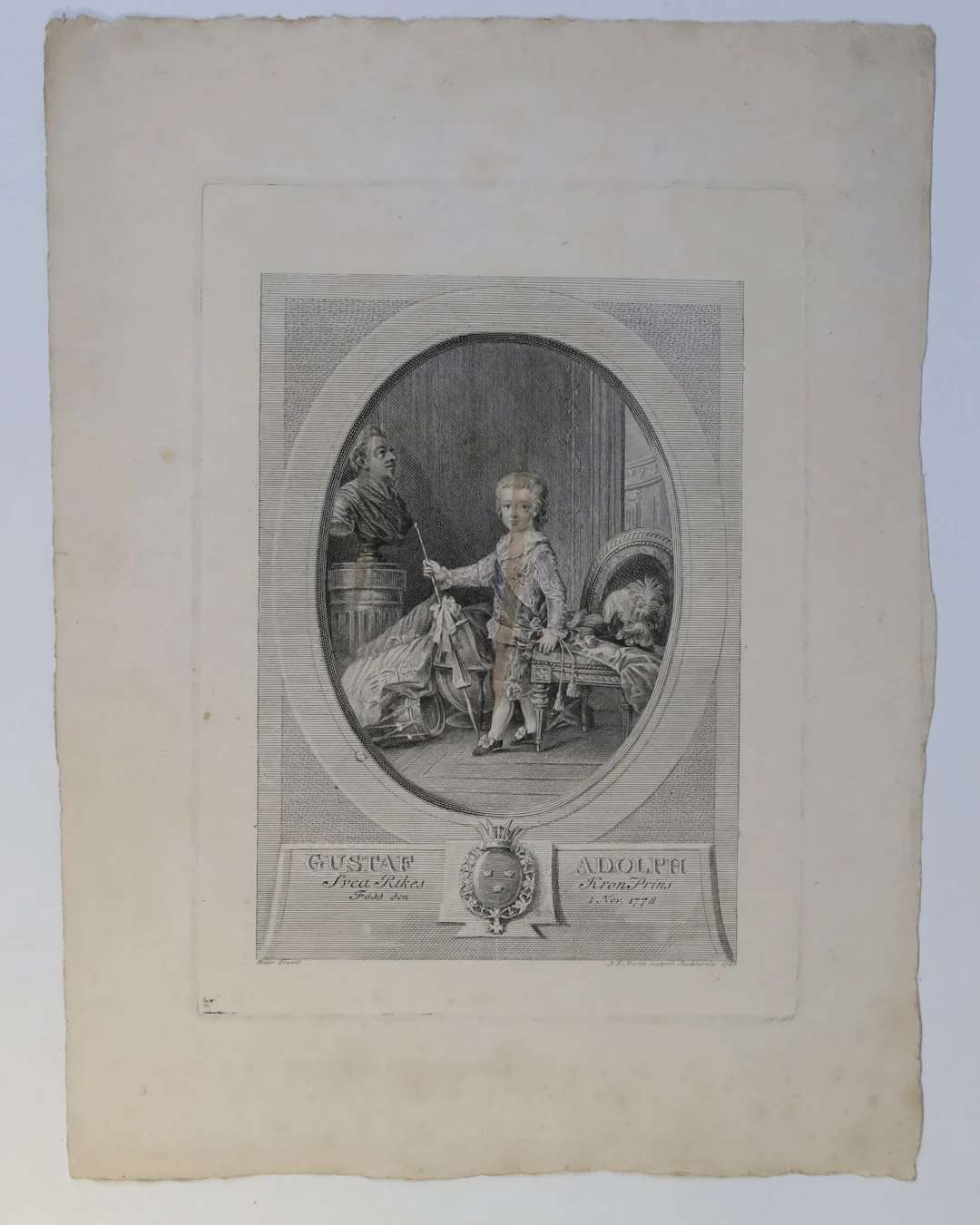 SVERIGE – JOHAN FREDRIK MARTIN EFTER CORNELIUS HØYER, GUSTAV IV ADOLF