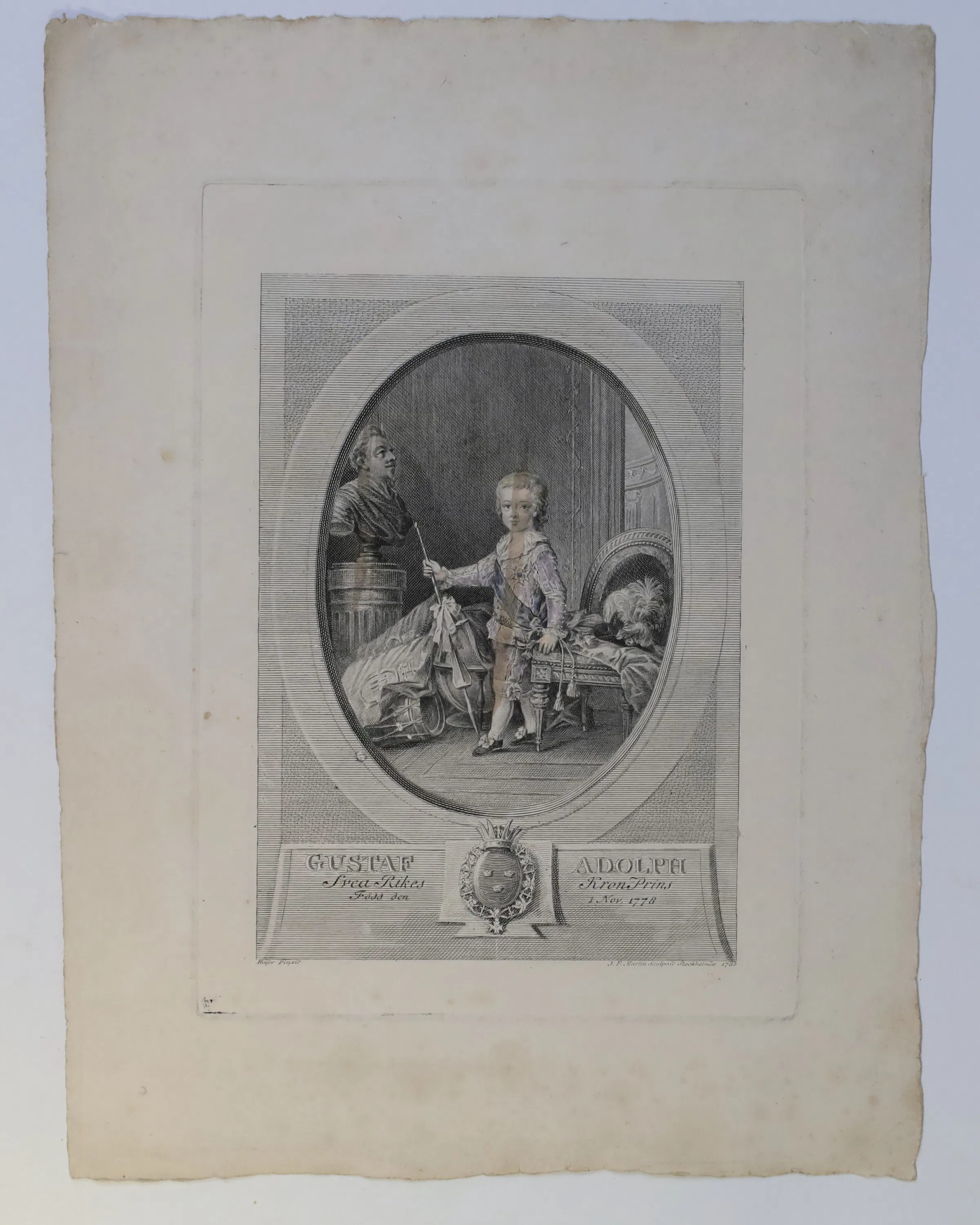 SVERIGE – JOHAN FREDRIK MARTIN EFTER CORNELIUS HØYER, GUSTAV IV ADOLF