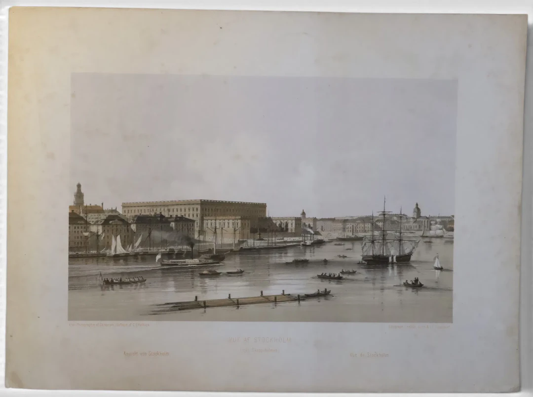 CARL GUSTAF CARLEMAN OCH CARL SVANTE HALLBECK – ”VUE AF STOCKHOLM