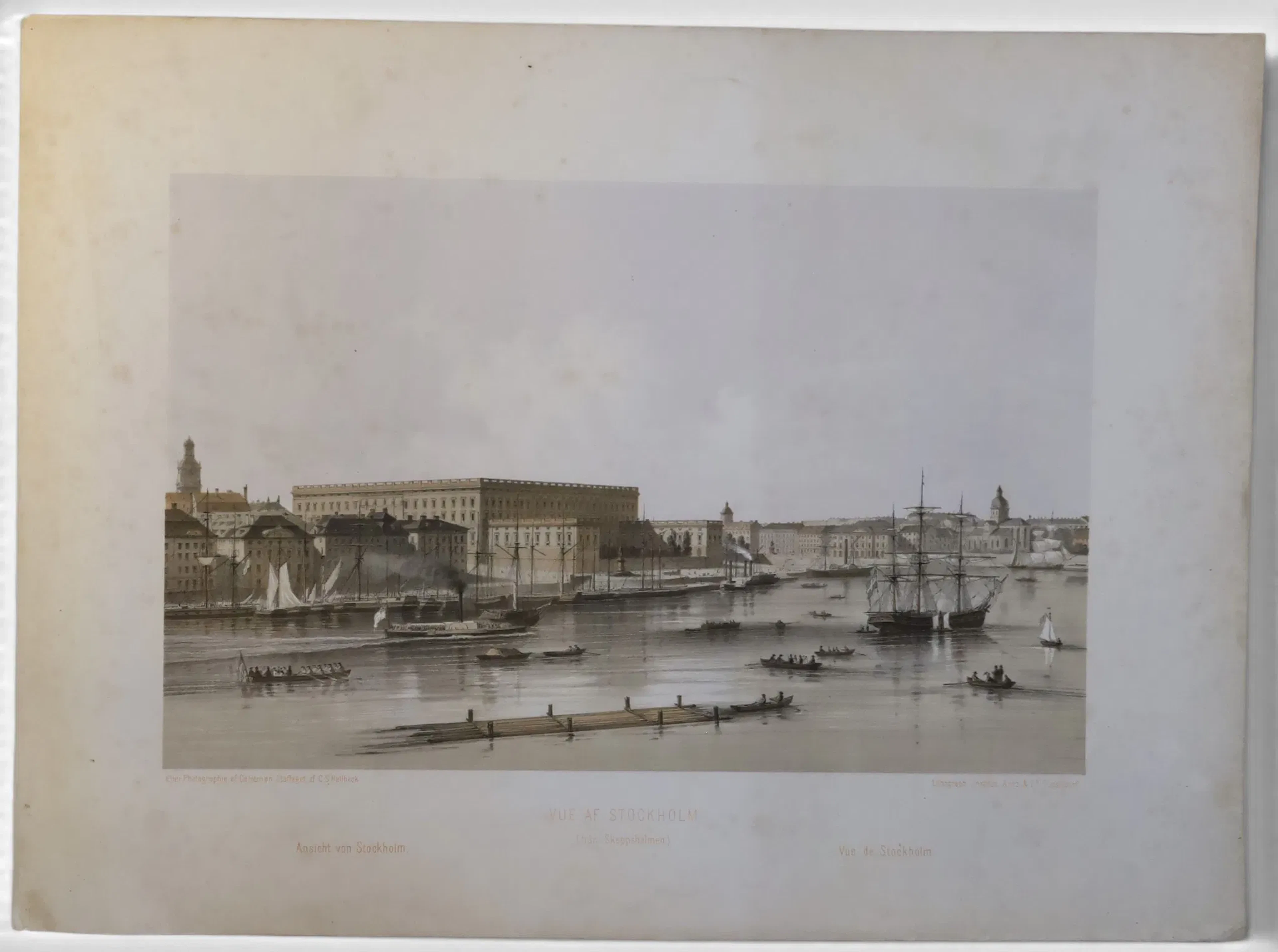 CARL GUSTAF CARLEMAN OCH CARL SVANTE HALLBECK – ”VUE AF STOCKHOLM