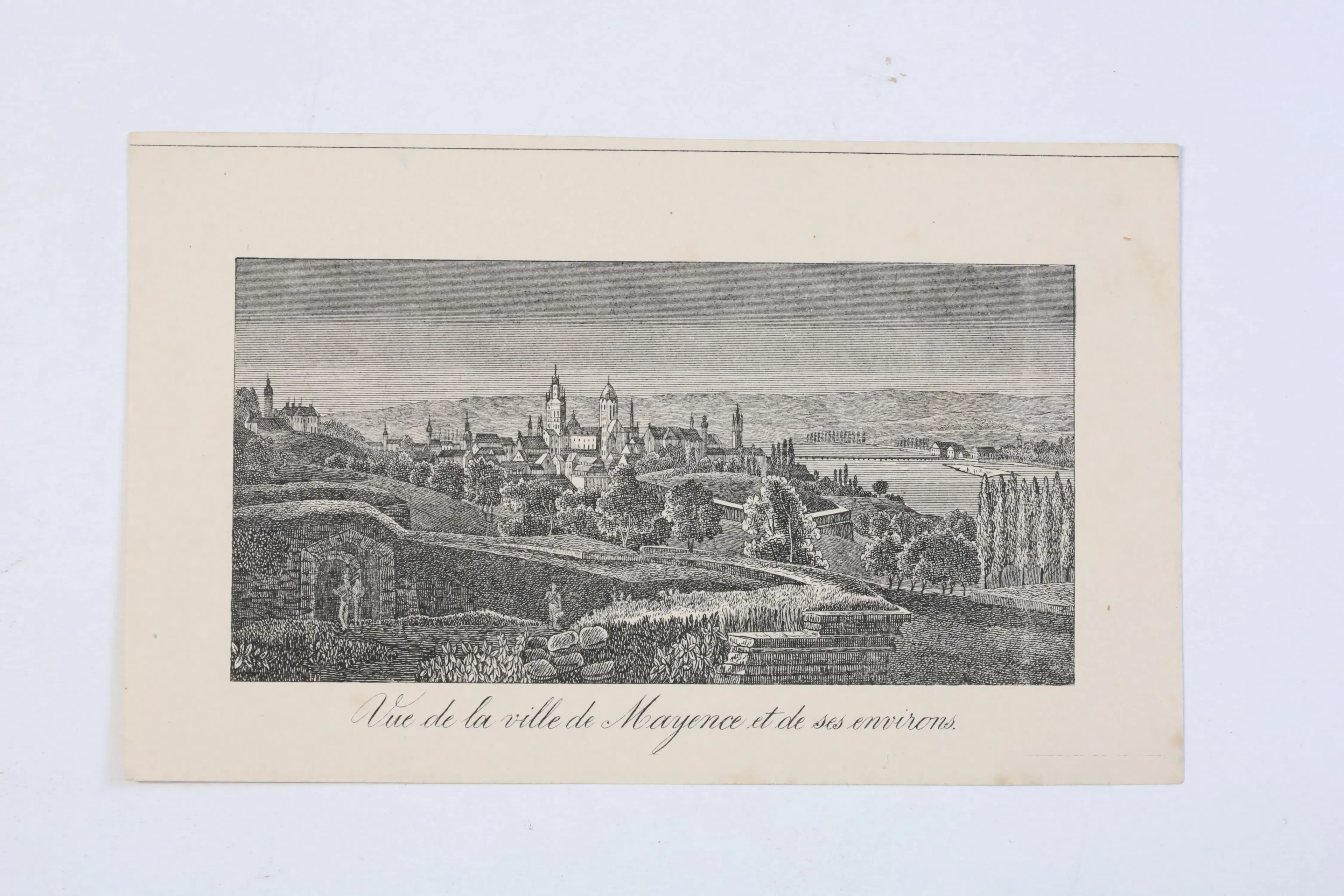 TYSKLAND, MAINZ OCH DESS OMGIVNINGAR, PANORAMAVY, TOPOGRAFISKT STICK