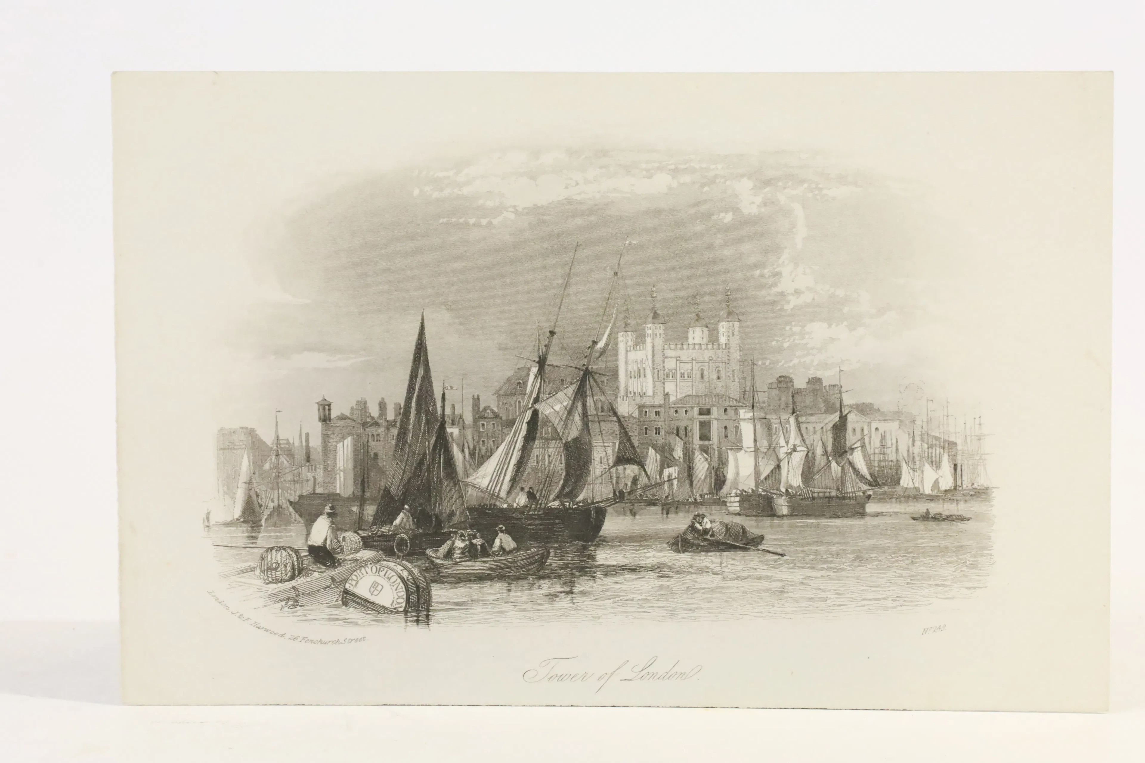 ENGLAND, LONDON. J. & F. HARWOOD, UTGIVARE. ”TOWER OF LONDON”, PL.