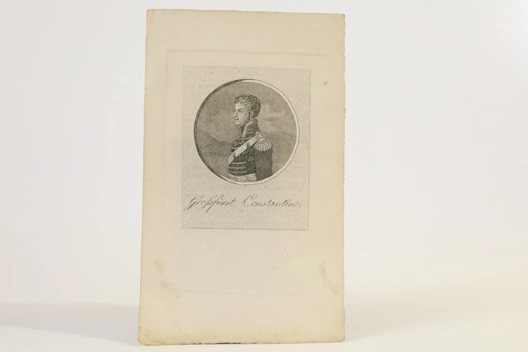 RYSSLAND / TYSKLAND, TIDIGT 1800-TAL Anonym gravör Großfürst Constantin