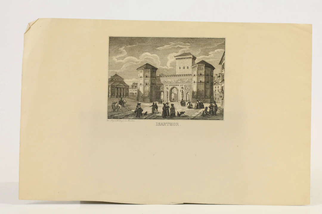 TYSKLAND. MEY & WIDMAYER, ”ISARTHOR”, MÜNCHEN, OMKRING 1850