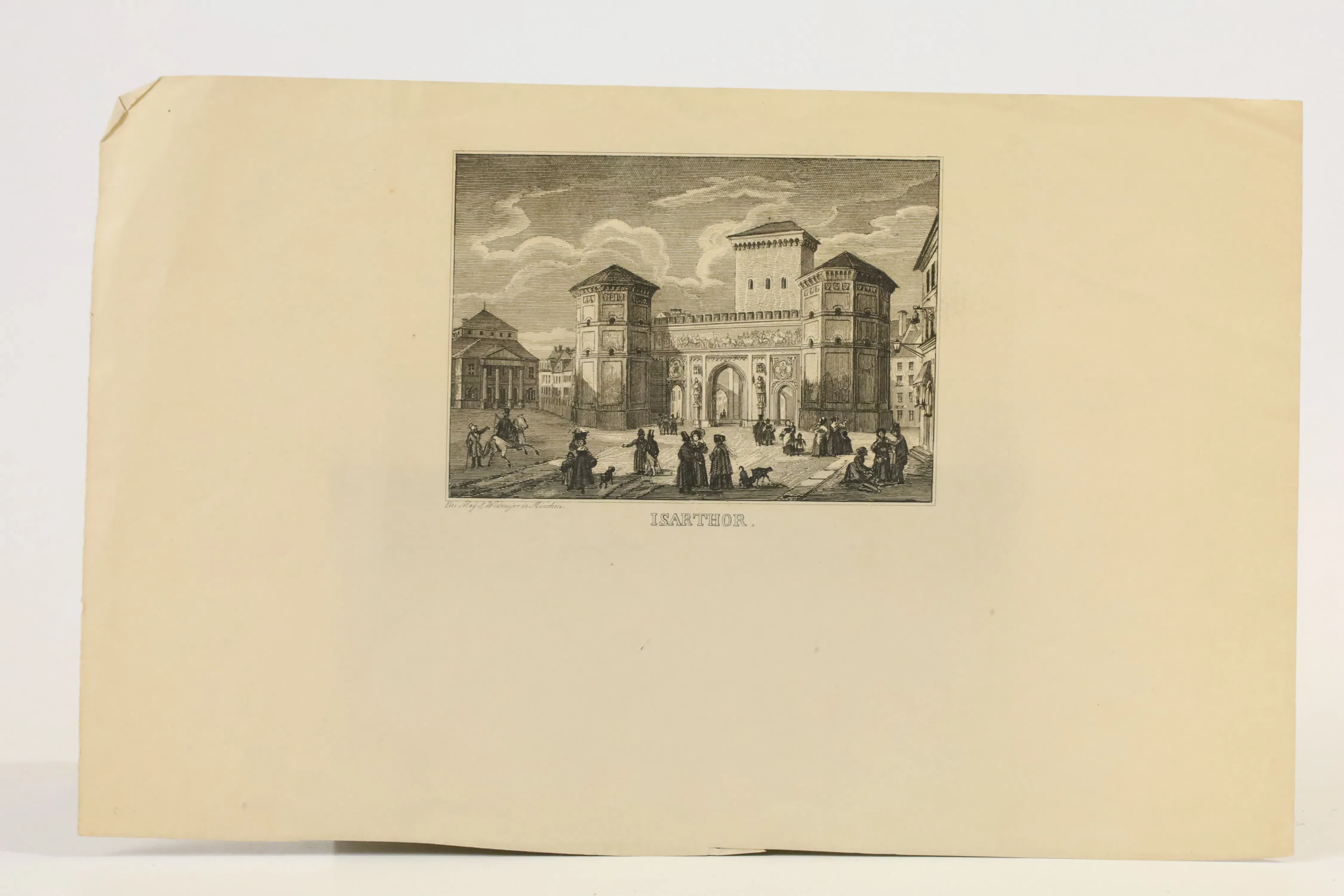 TYSKLAND. MEY & WIDMAYER, ”ISARTHOR”, MÜNCHEN, OMKRING 1850