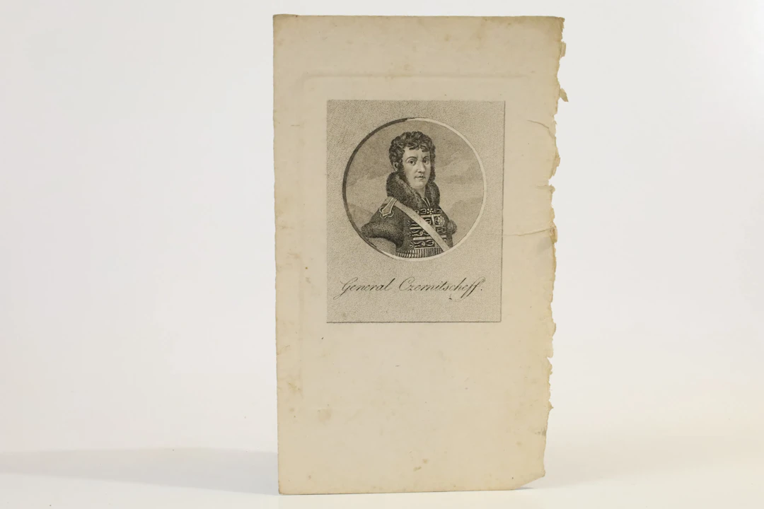RYSSLAND. ALEKSANDR IVANOVITJ TJERNYSJOV (1786–1857), ”GENERAL CZERNISCHEFF”