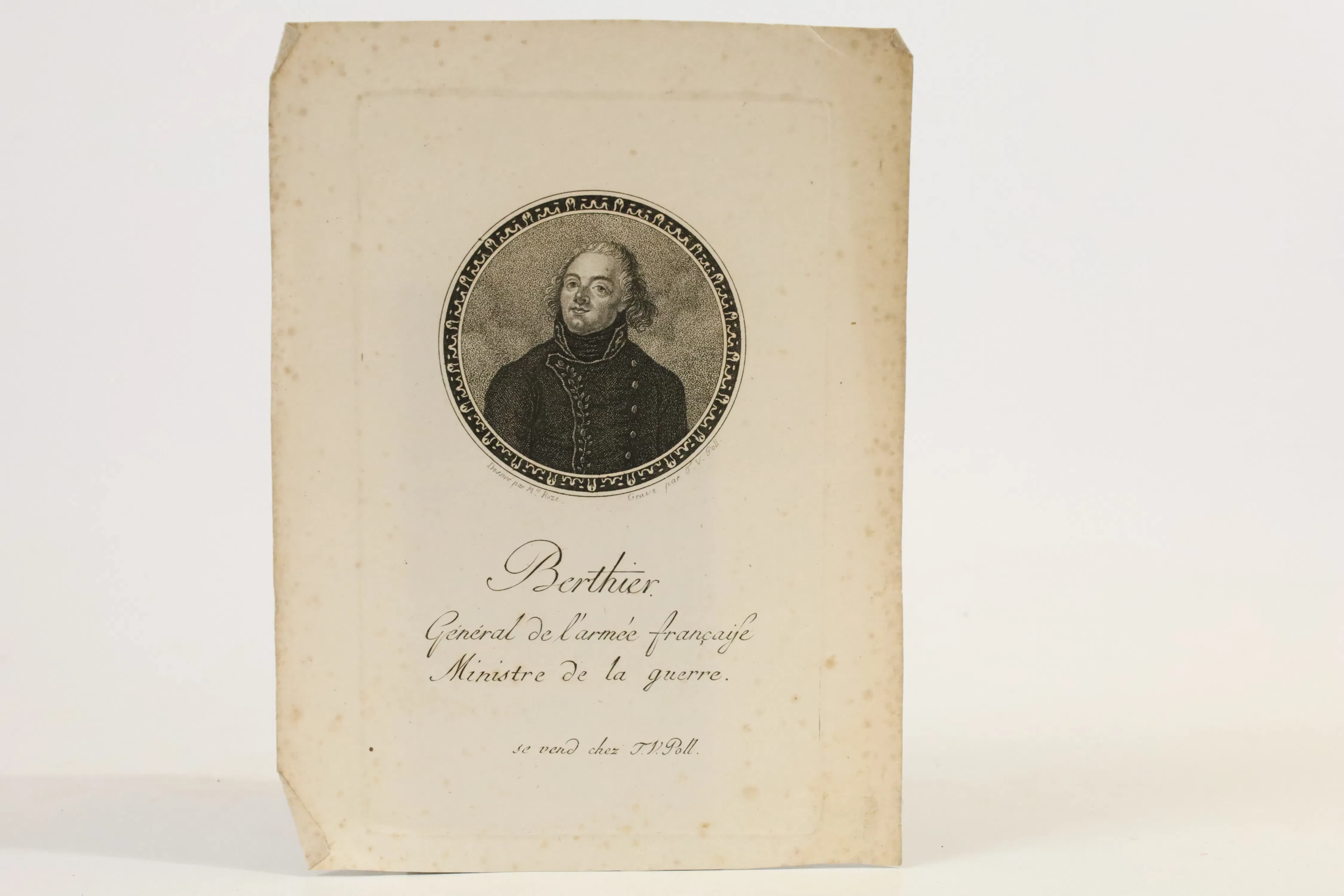 FRANKRIKE/TYSKLAND Theodor Vincenz Poll, efter Mlle Roze Berthier