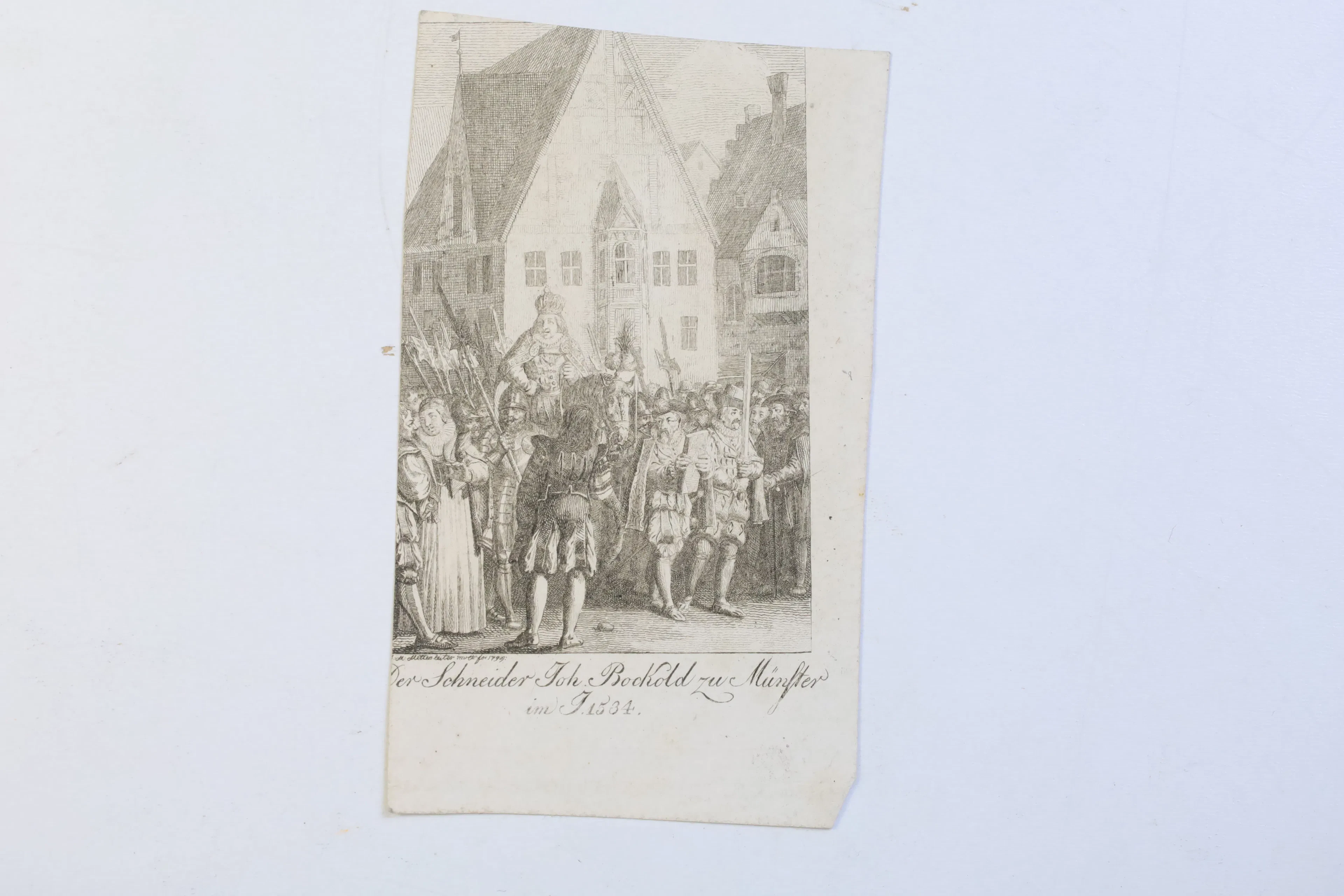 TYSKLAND/NEDERLÄNDERNA – JOHANN BOCKELSON I MÜNSTER 1534, HISTORISKT