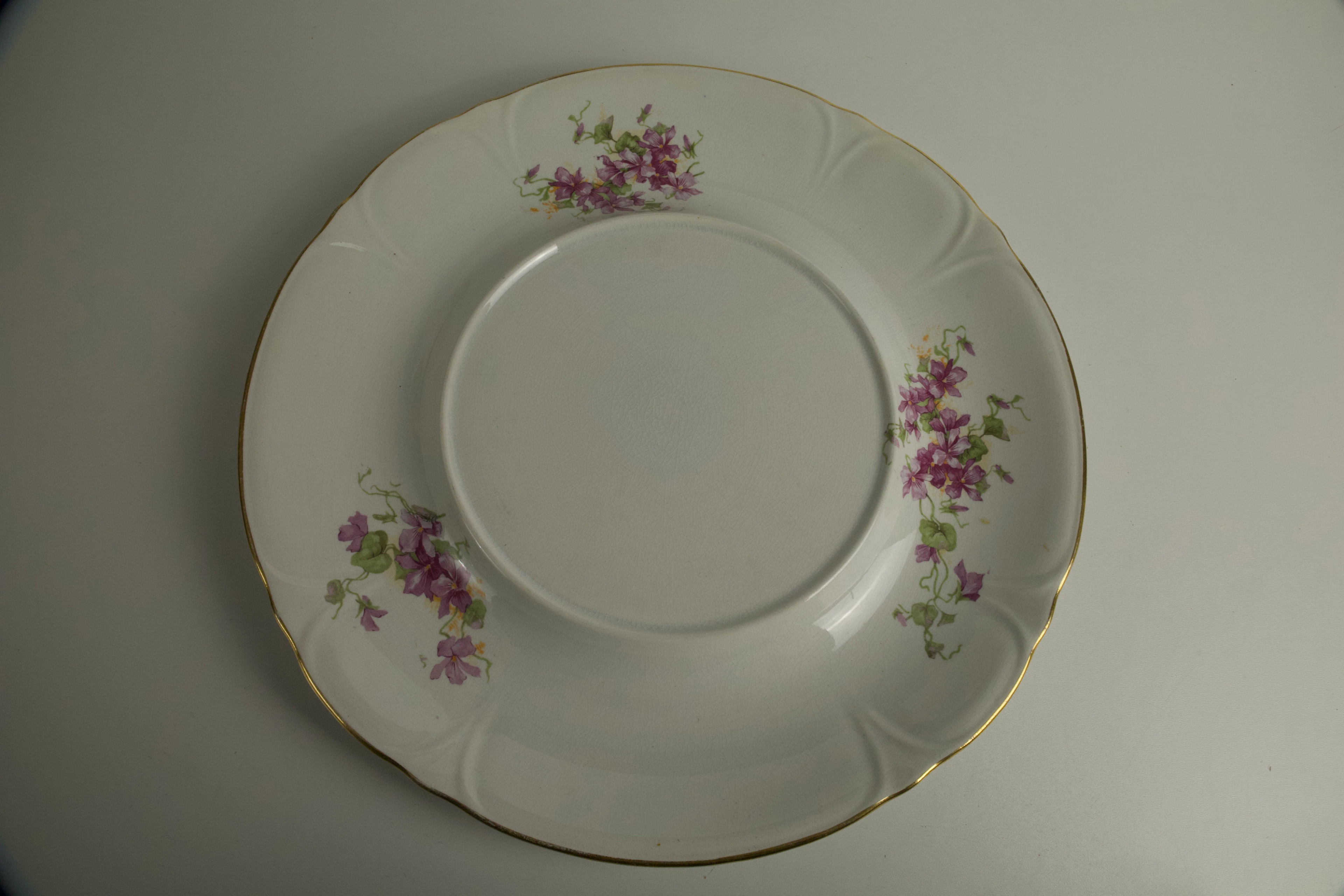 Tallrik – dekorerad av Rörstrand, ca 1910–30
