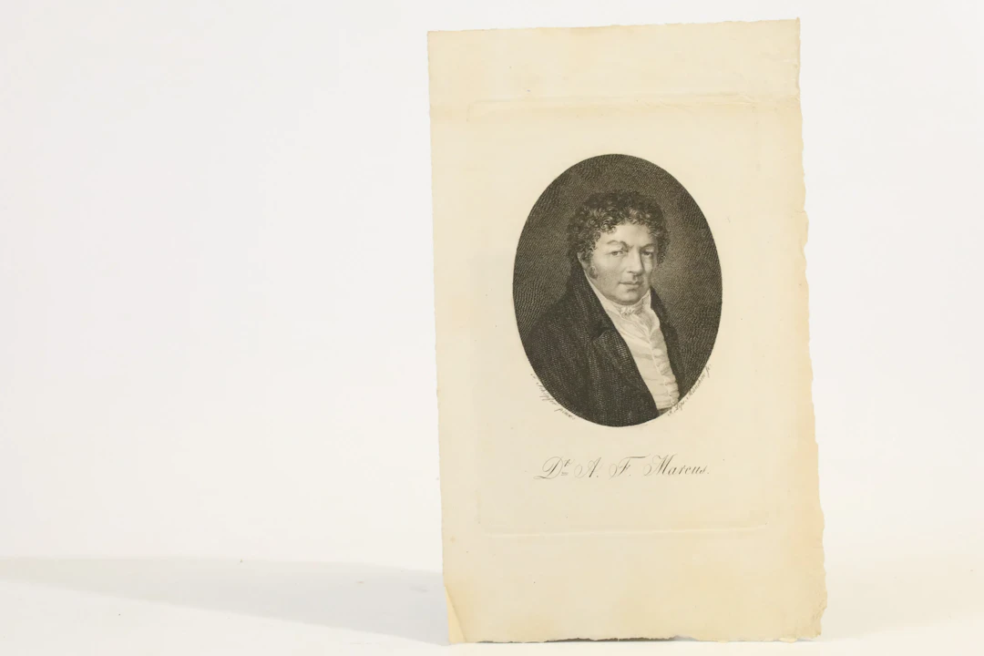 TYSKLAND. PORTRÄTT AV ADALBERT FRIEDRICH MARCUS (1753–1816), GRAVYR