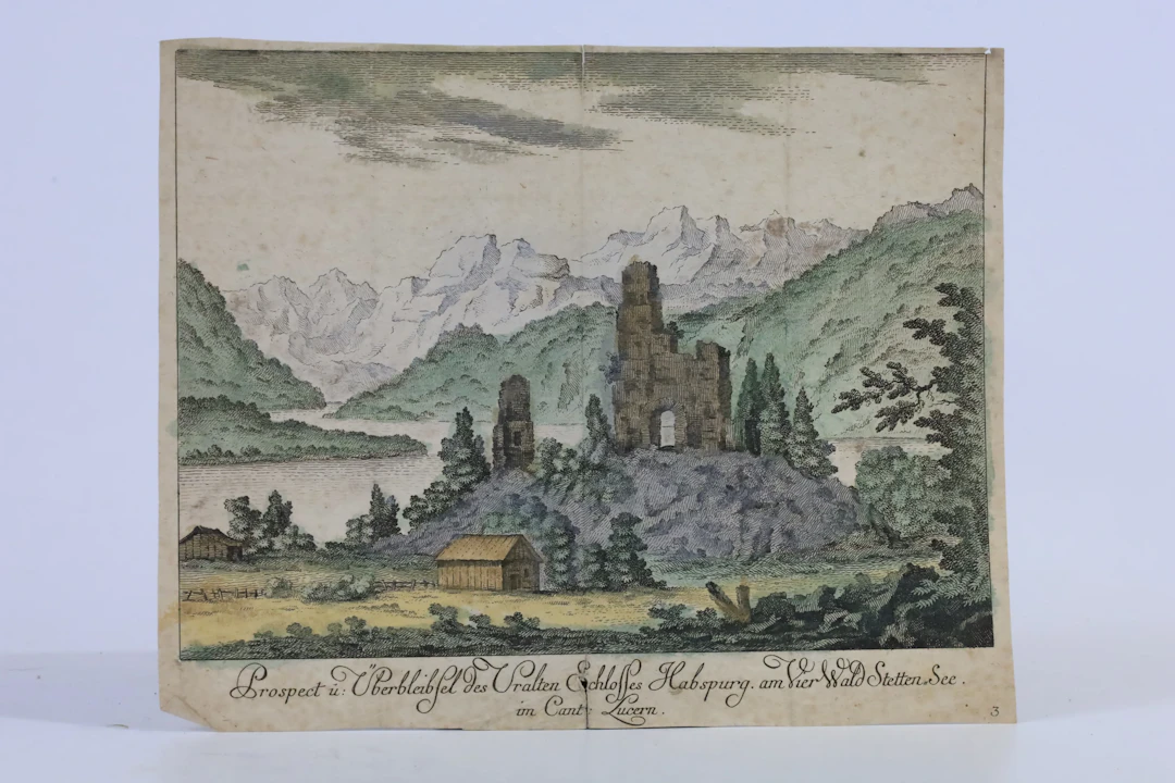 DANIEL DÜRINGER (1720–1786), tillskriven, ”Prospect u. Überbleibsel