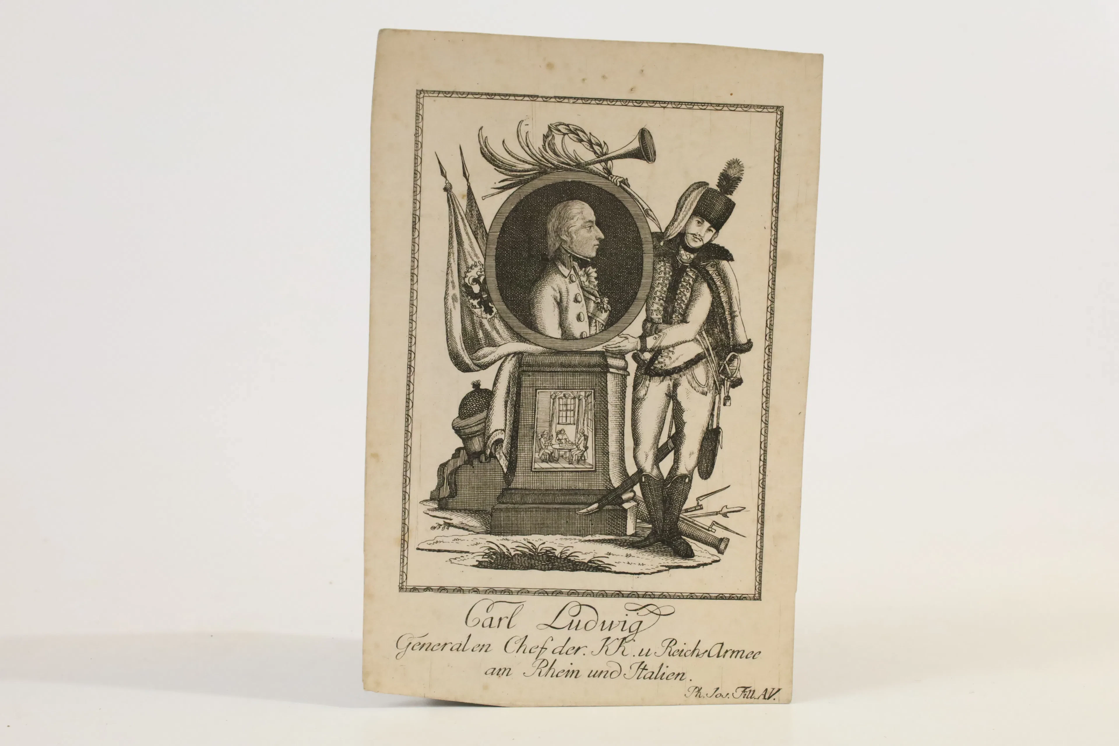 TYSKLAND, AUGSBURG. PHILIPP JOSEPH FILL. ÄRKEHERTIG KARL AV ÖSTERRIKE