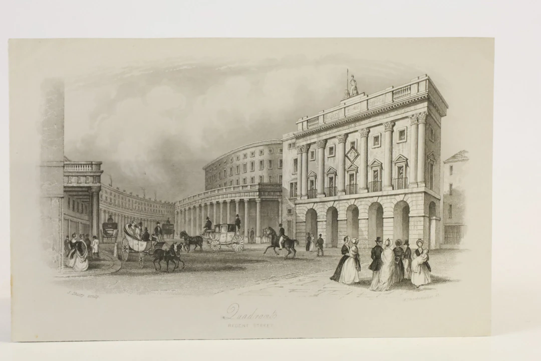 STORBRITANNIEN, JOHN SHURY, ”QUADRANT, REGENT STREET”, STÅLSTICK
