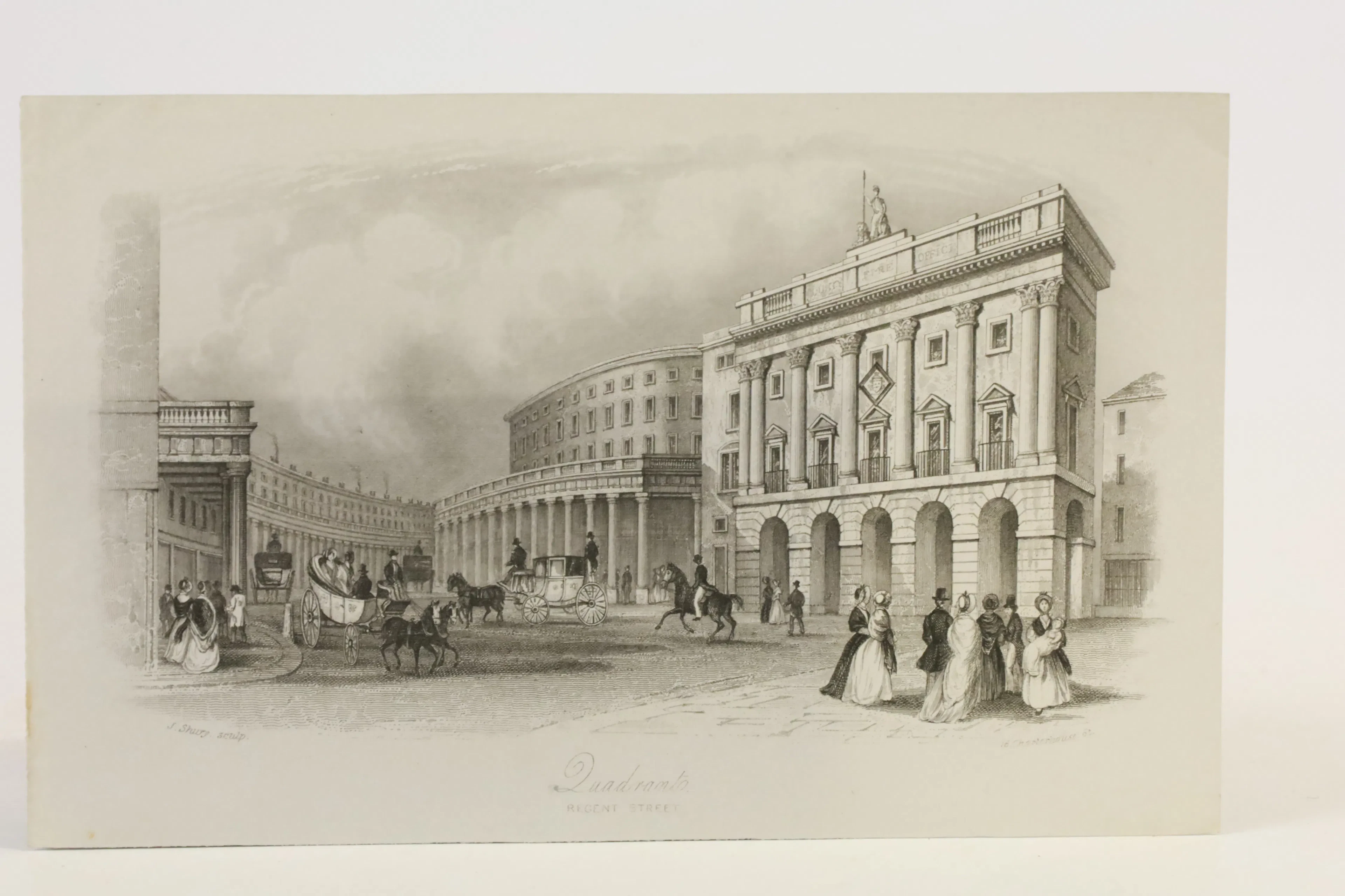 STORBRITANNIEN, JOHN SHURY, ”QUADRANT, REGENT STREET”, STÅLSTICK