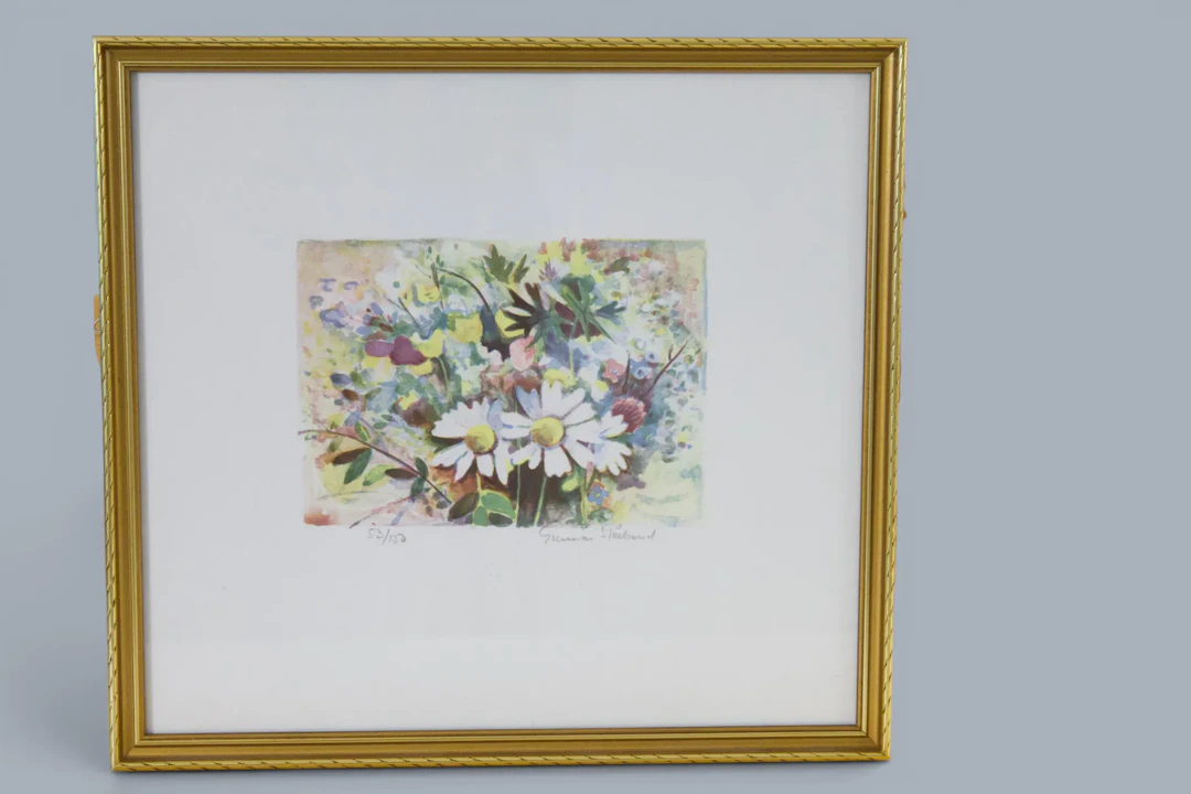 Gunnar Stålbrand (1925–2006), ”Sommarblommor”, färglitografi, signerad
