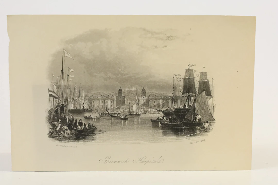 STORBRITANNIEN, ”GREENWICH HOSPITAL”, STÅLSTICK UTGIVET AV J. & F.