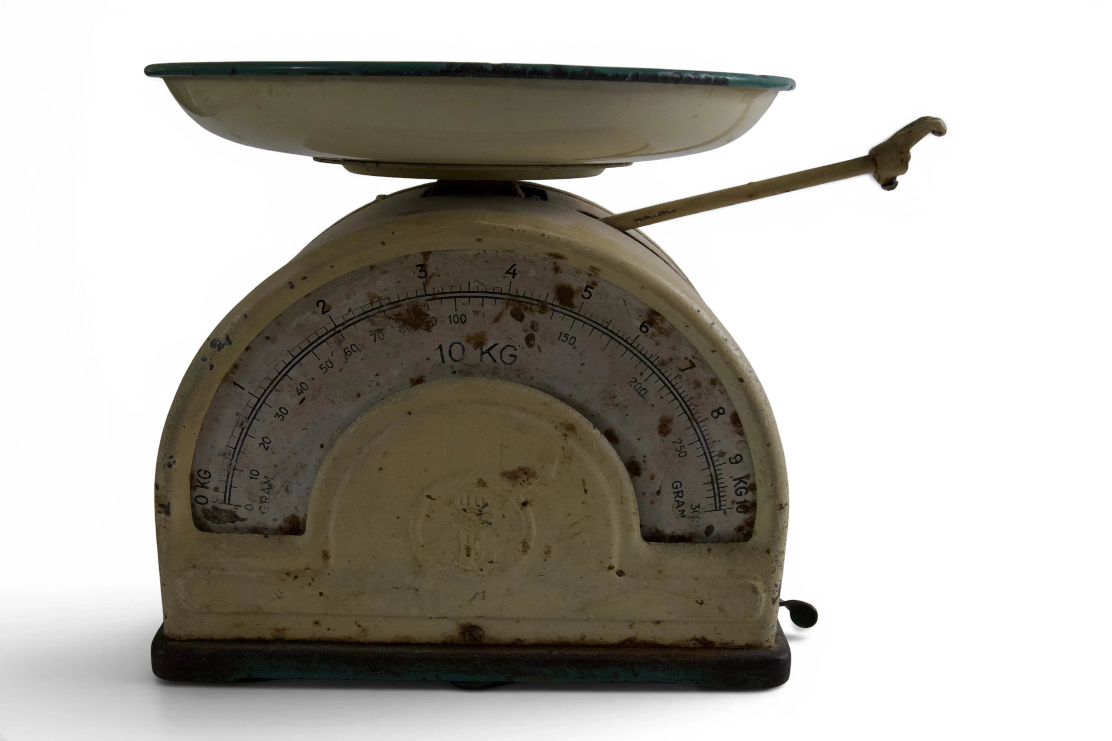 Köksvåg / hushållsvåg – emaljerad, 10 kg (retro)