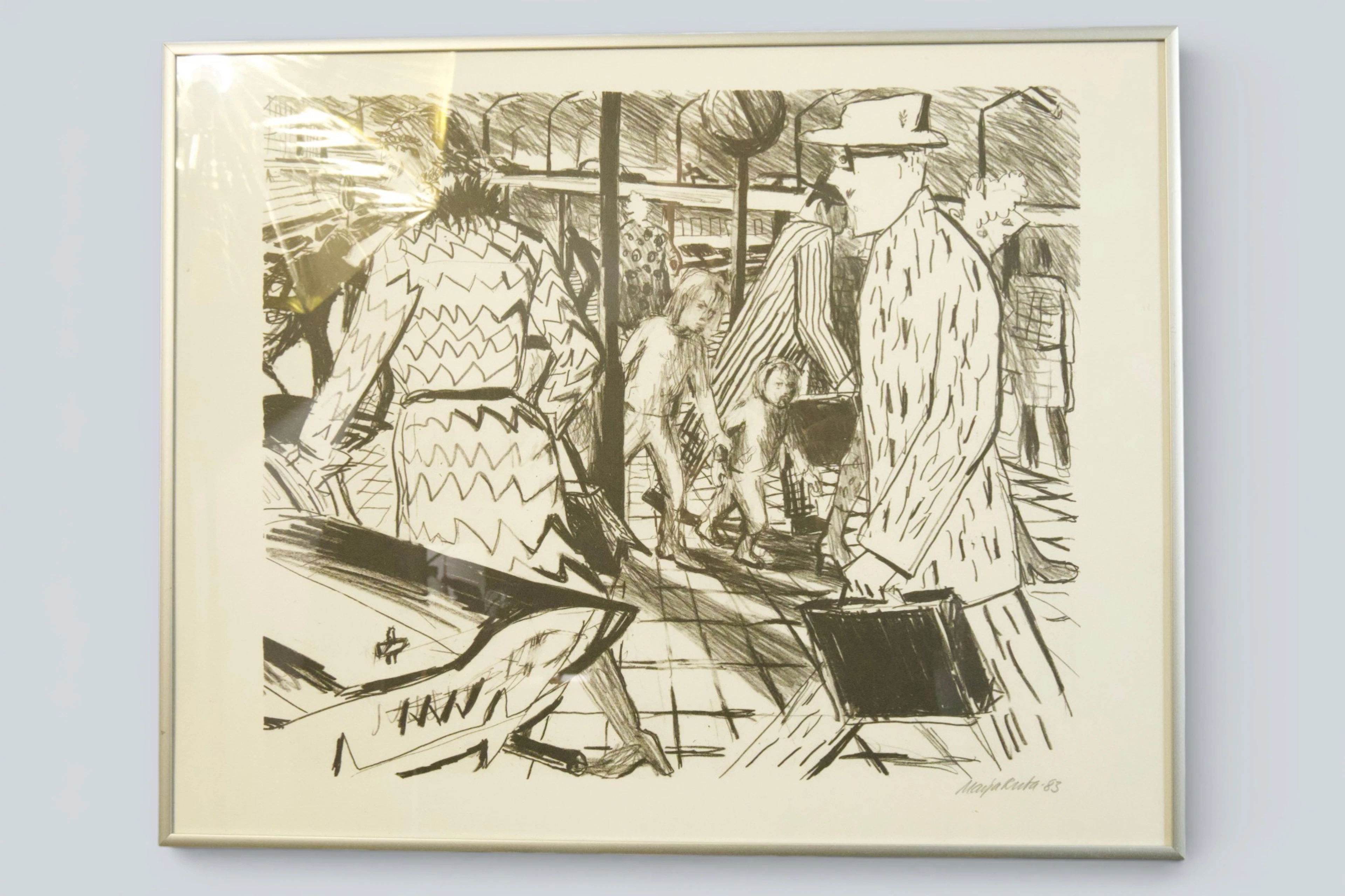 SIGNERAD GRAFIK – MARJA RUTA – 1983