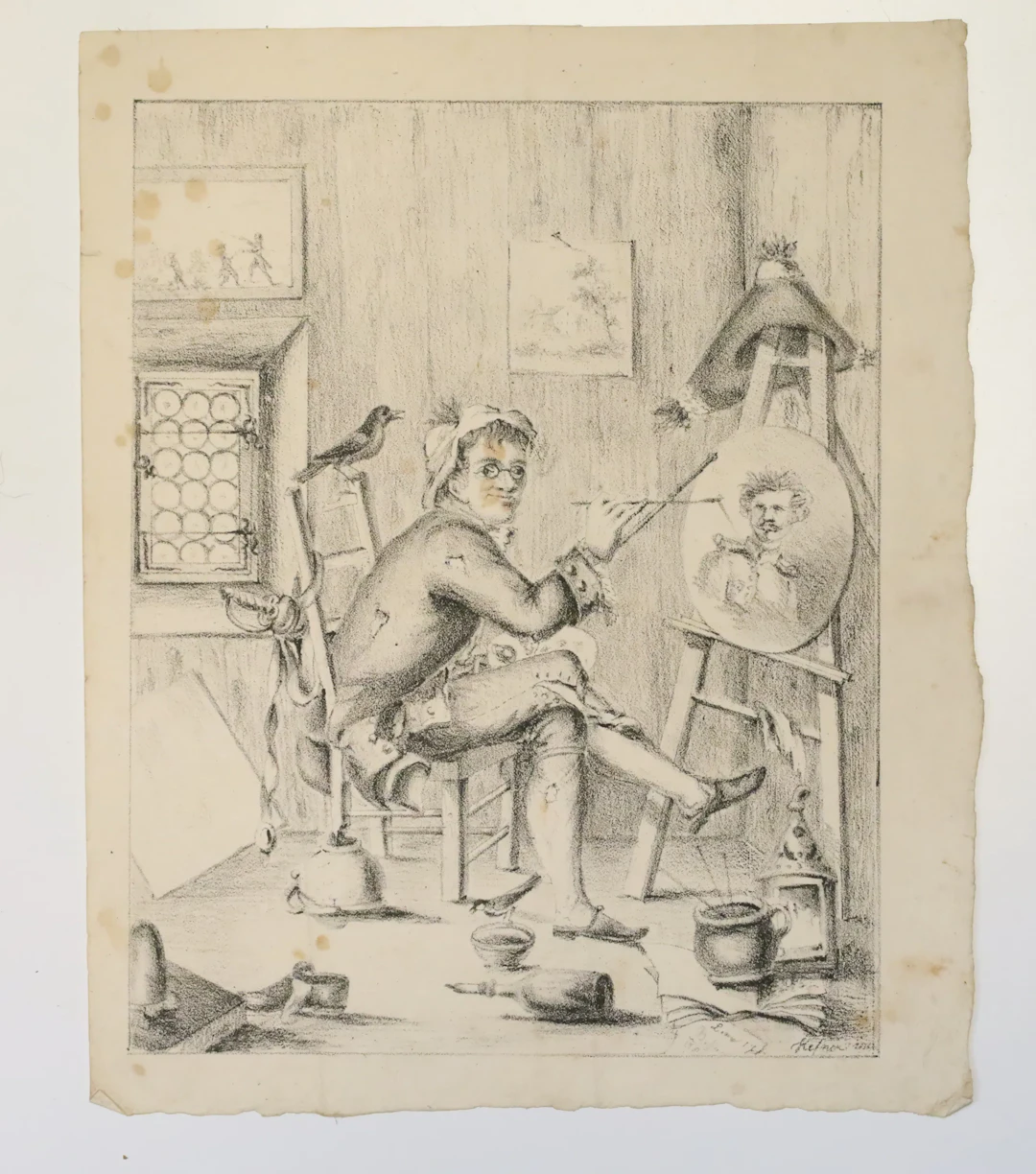 GEORG CHRISTIAN SCHULE (1764–1816), efter Louis Ami Arlaud. ”Målaren”