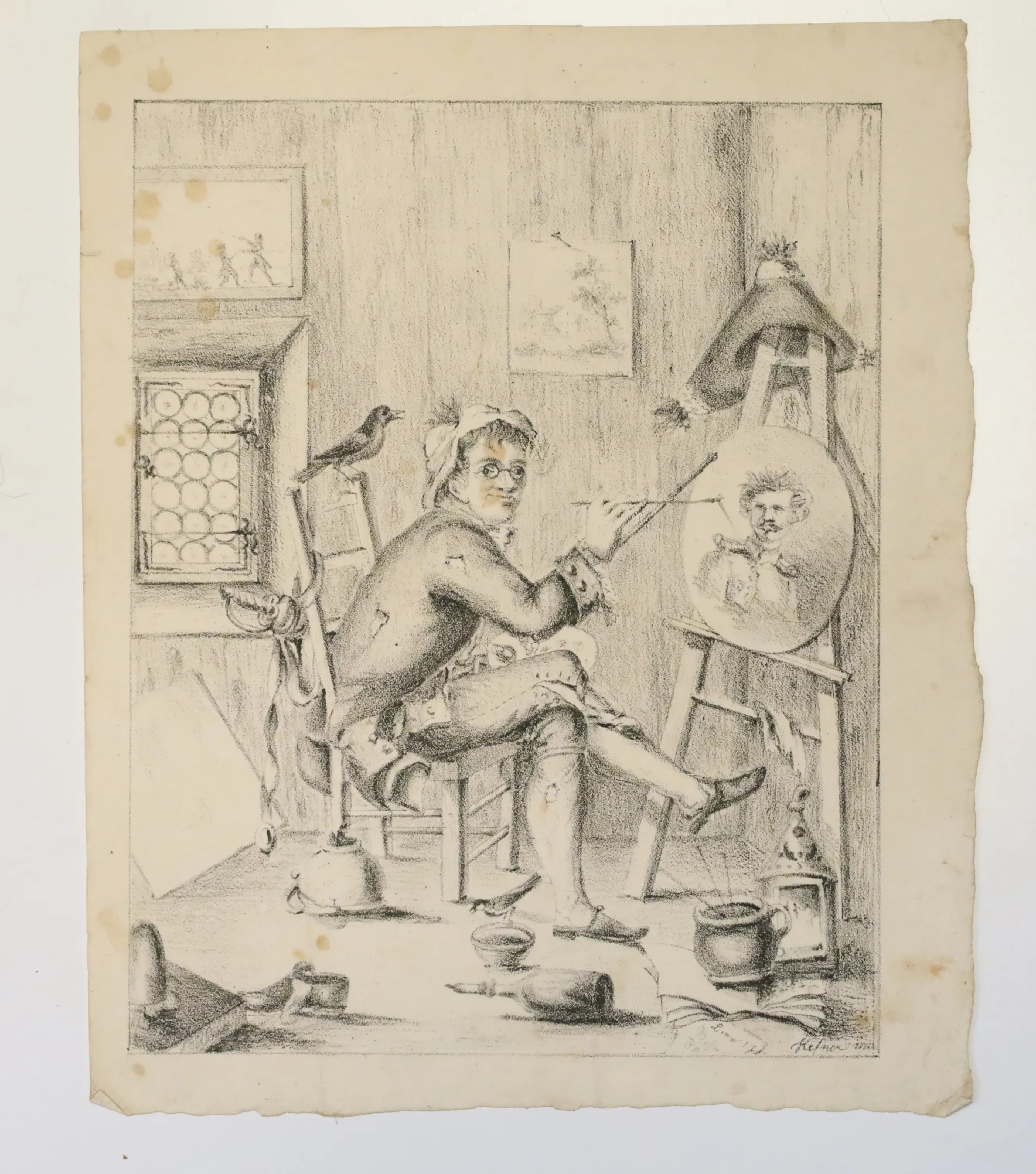 GEORG CHRISTIAN SCHULE (1764–1816), efter Louis Ami Arlaud. ”Målaren”