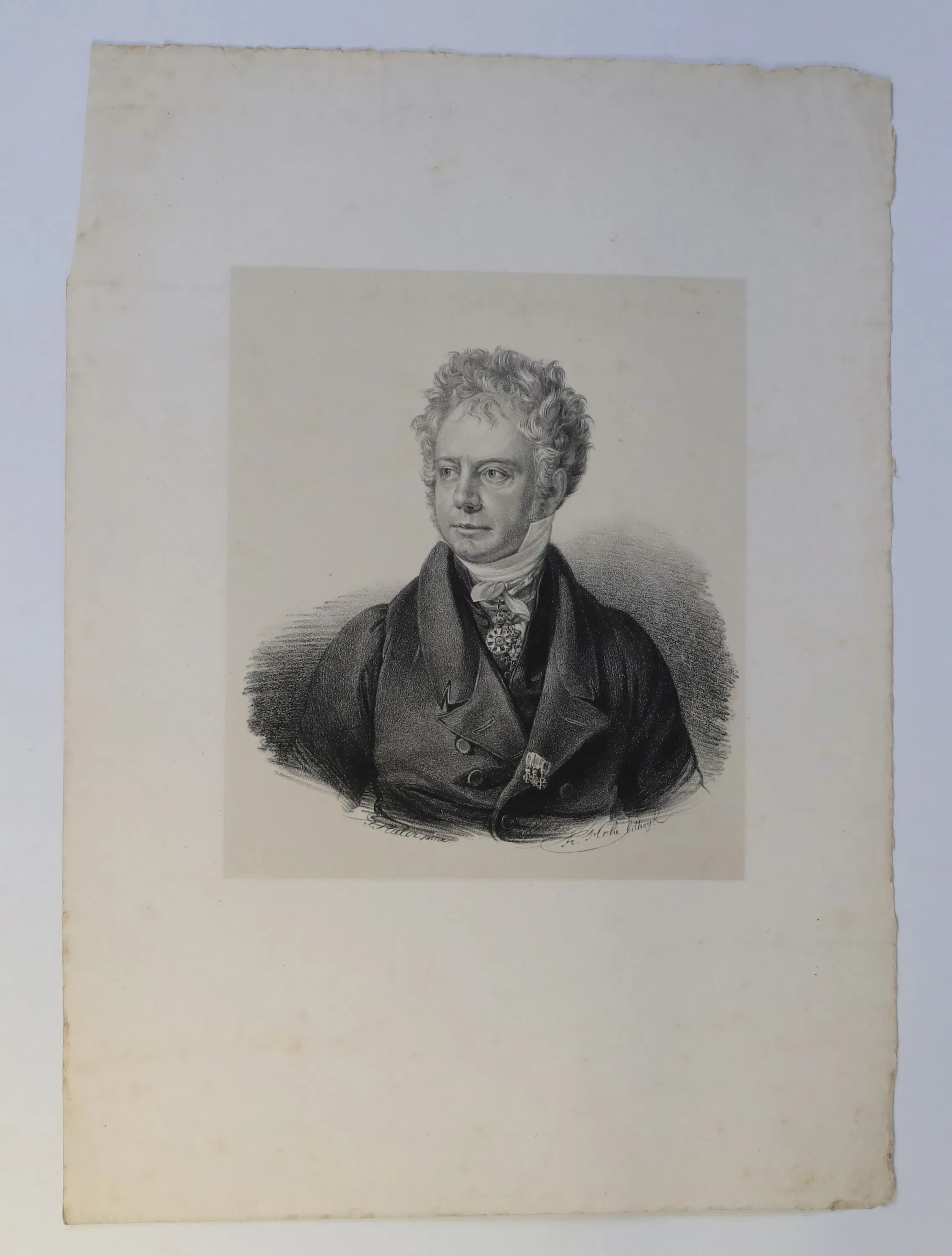 TYSKLAND – FRIEDRICH HOHE EFTER JOSEPH KARL STIELER, PORTRÄTT AV GEORG