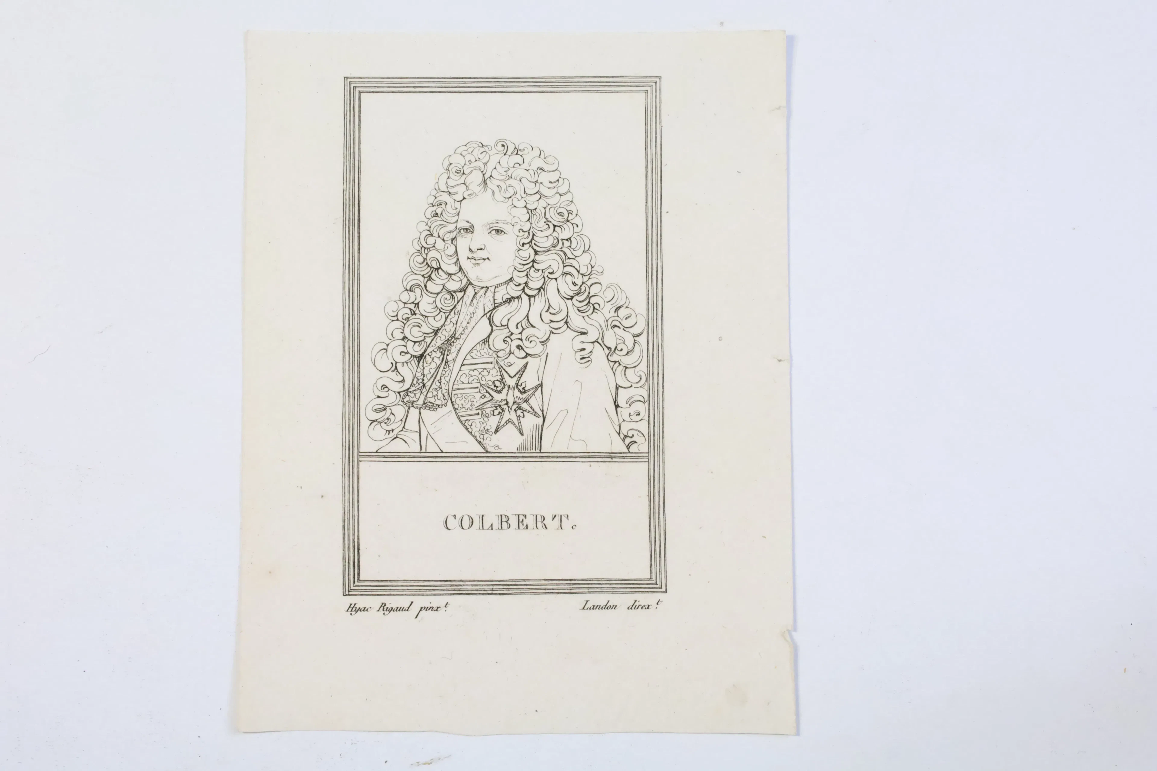FRANKRIKE, JEAN-BAPTISTE COLBERT, PORTRÄTT EFTER HYACINTHE RIGAUD