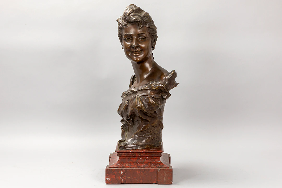 VAN DER STRAETEN GEORGES (1856 - 1928) antieke sculptuur in brons