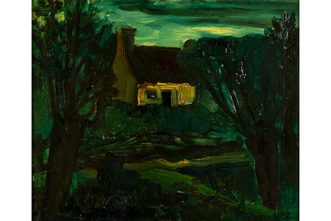 PERMEKE CONSTANT (1886 - 1952) olieverfschilderij op doek : "Landschap