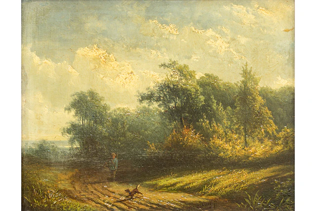 GABRIEL PAUL JOSEPH CONSTANTIN (1828 - 1903) (NL) olieverfschilderij