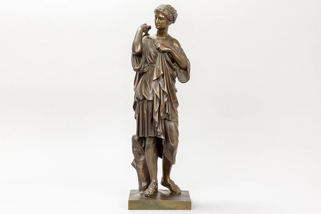 Antieke "Grand Tour" - sculptuur in brons met de voorstelling van